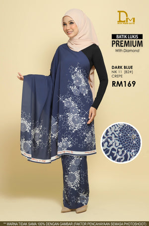 BATIK LUKIS PREMIUM DENGAN DIAMOND NIK 11