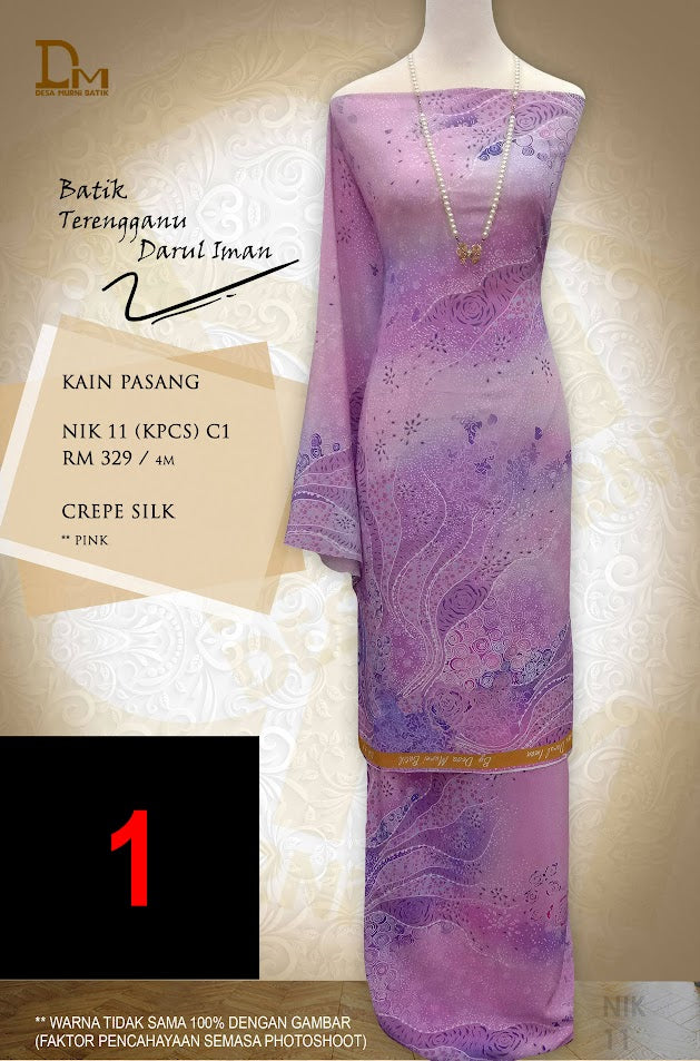 BATIK TERENGGANU DARUL IMAN CREPE SILK NIK 11