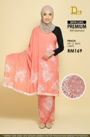 BATIK LUKIS PREMIUM WITH DIAMOND CREPE NIK 12