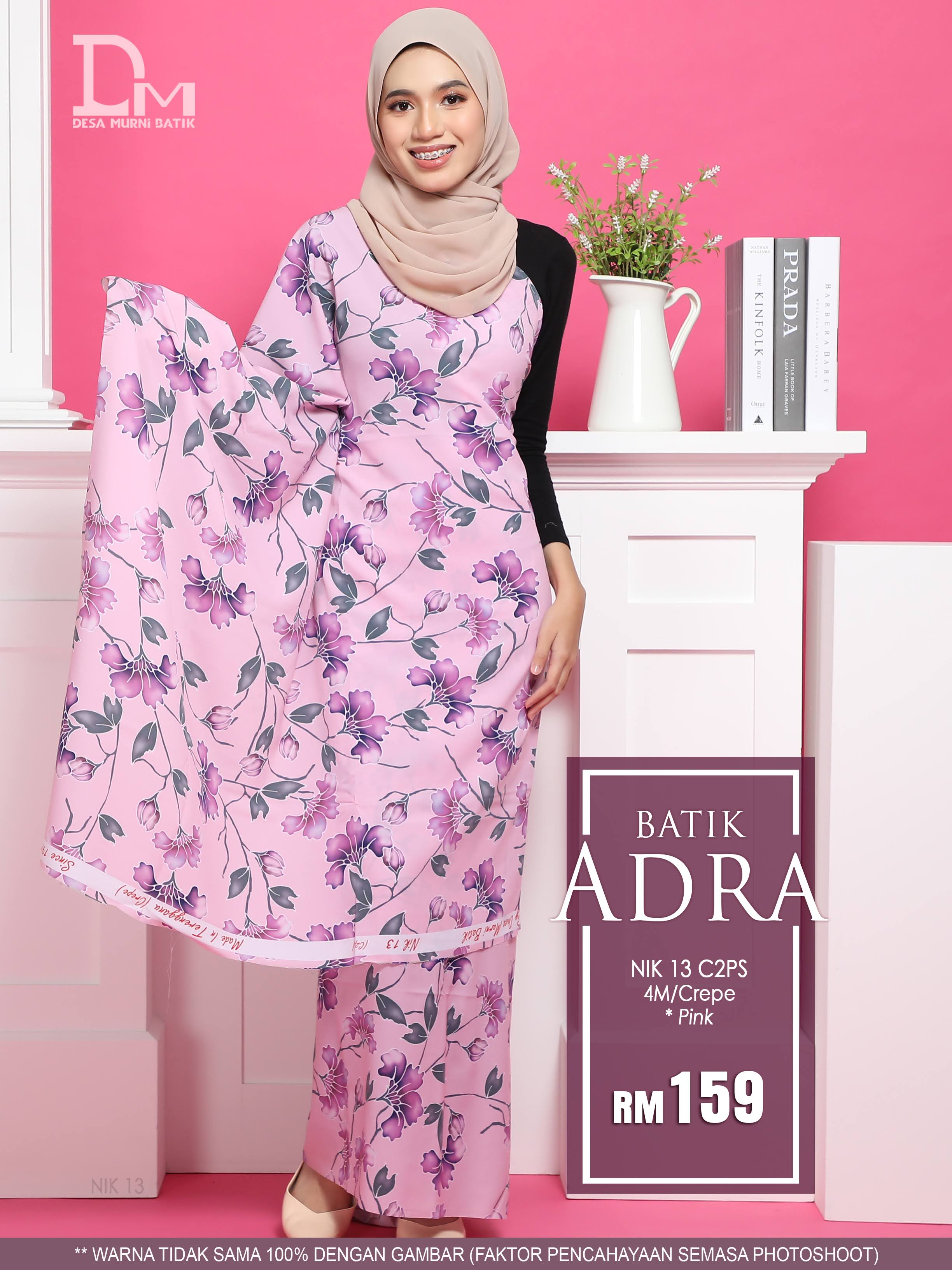 BATIK ANDRA NIK 13 CREPE PINK