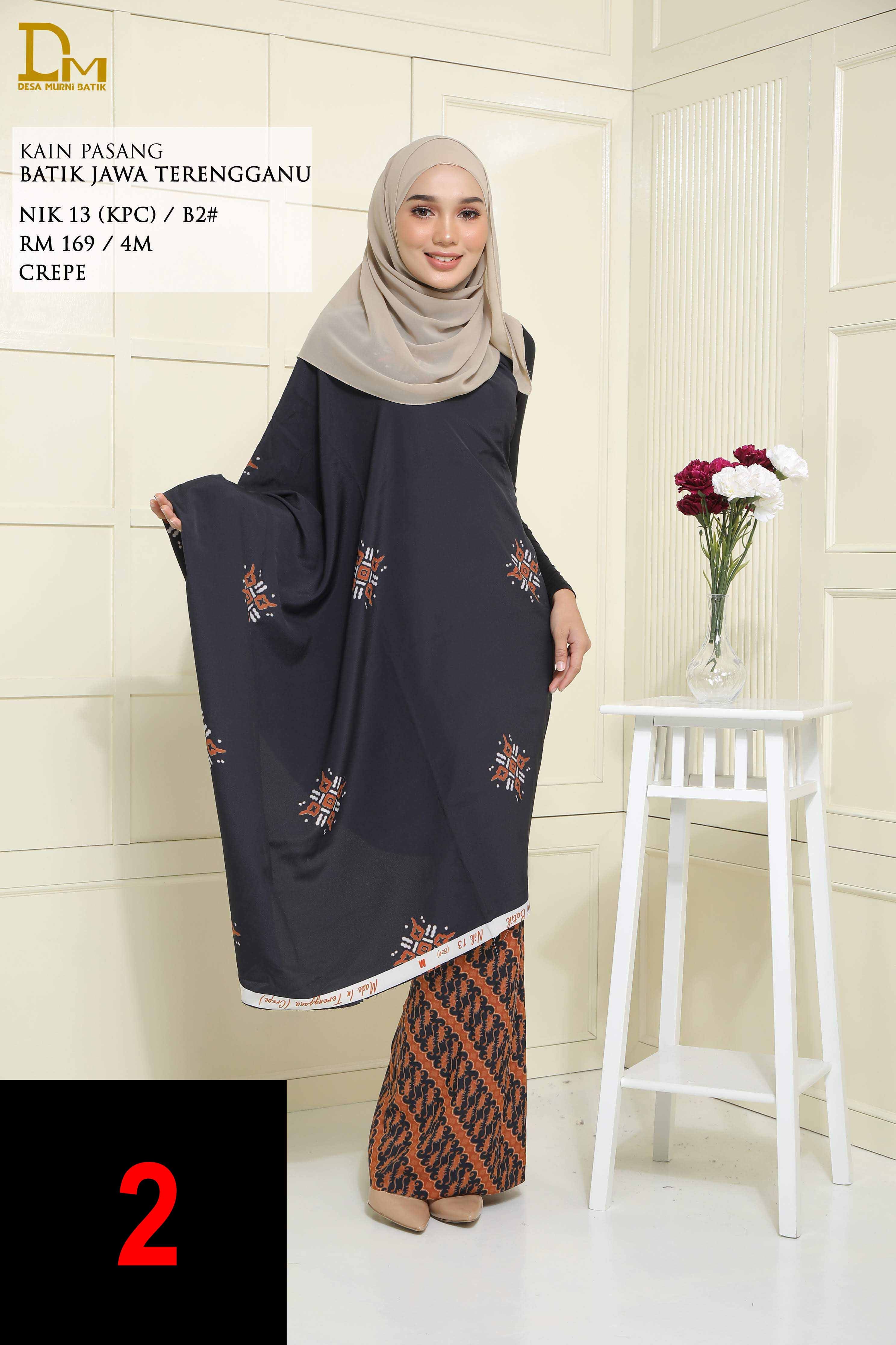 BATIK JAWA TERENGGANU NIK 13 CREPE