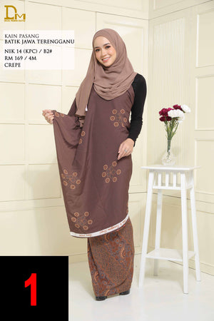 BATIK JAWA TERENGGANU NIK 14 CREPE