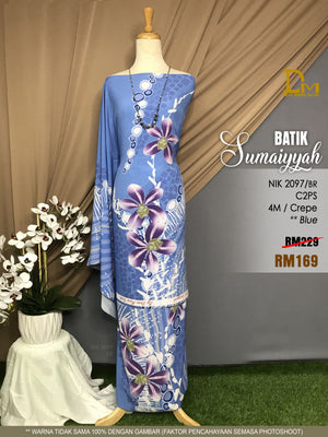 BATIK SUMAIYYAH NIK 2097 CREPE BLUE