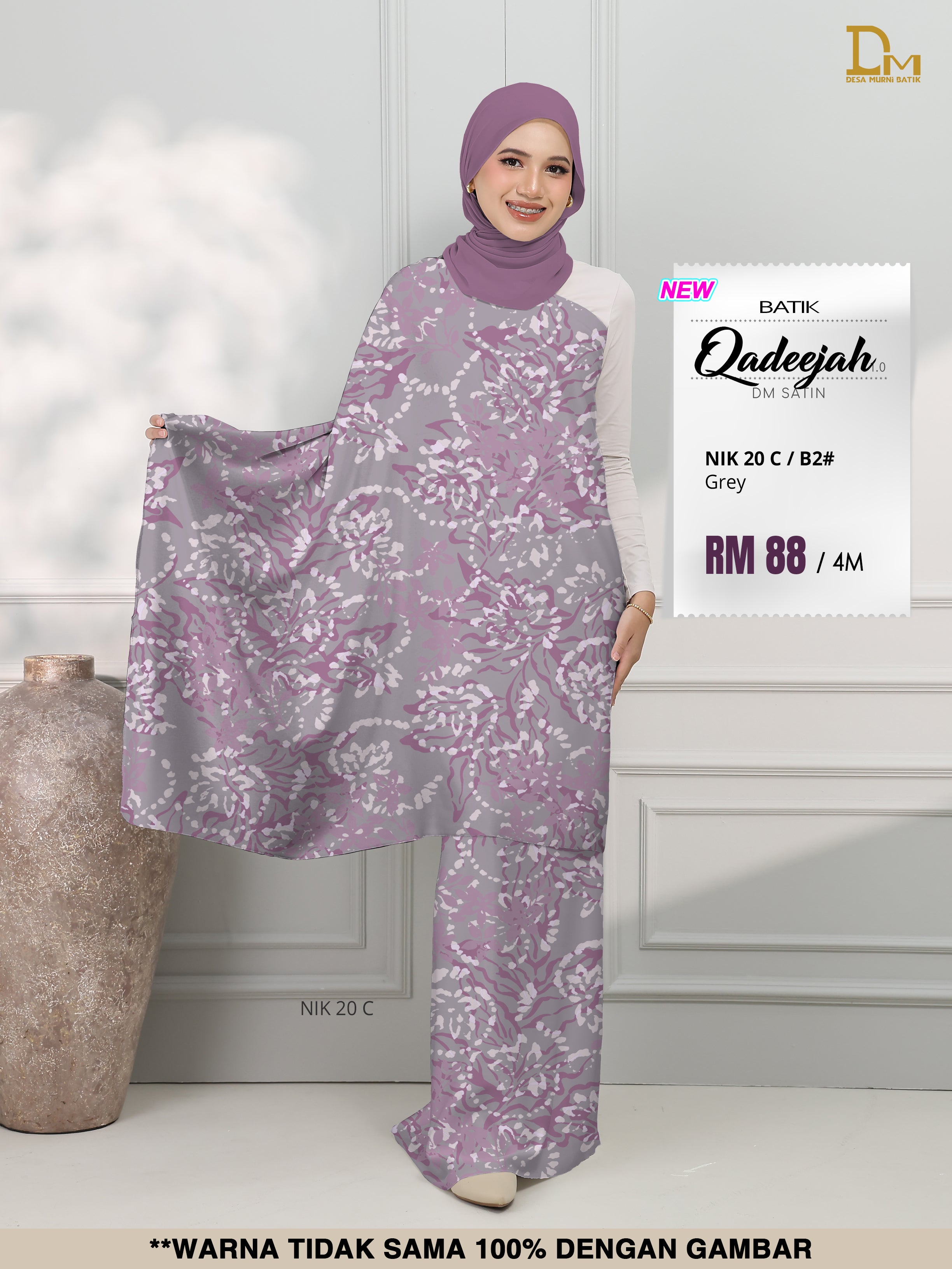 BATIK QADEEJAH SATIN NIK 20 C