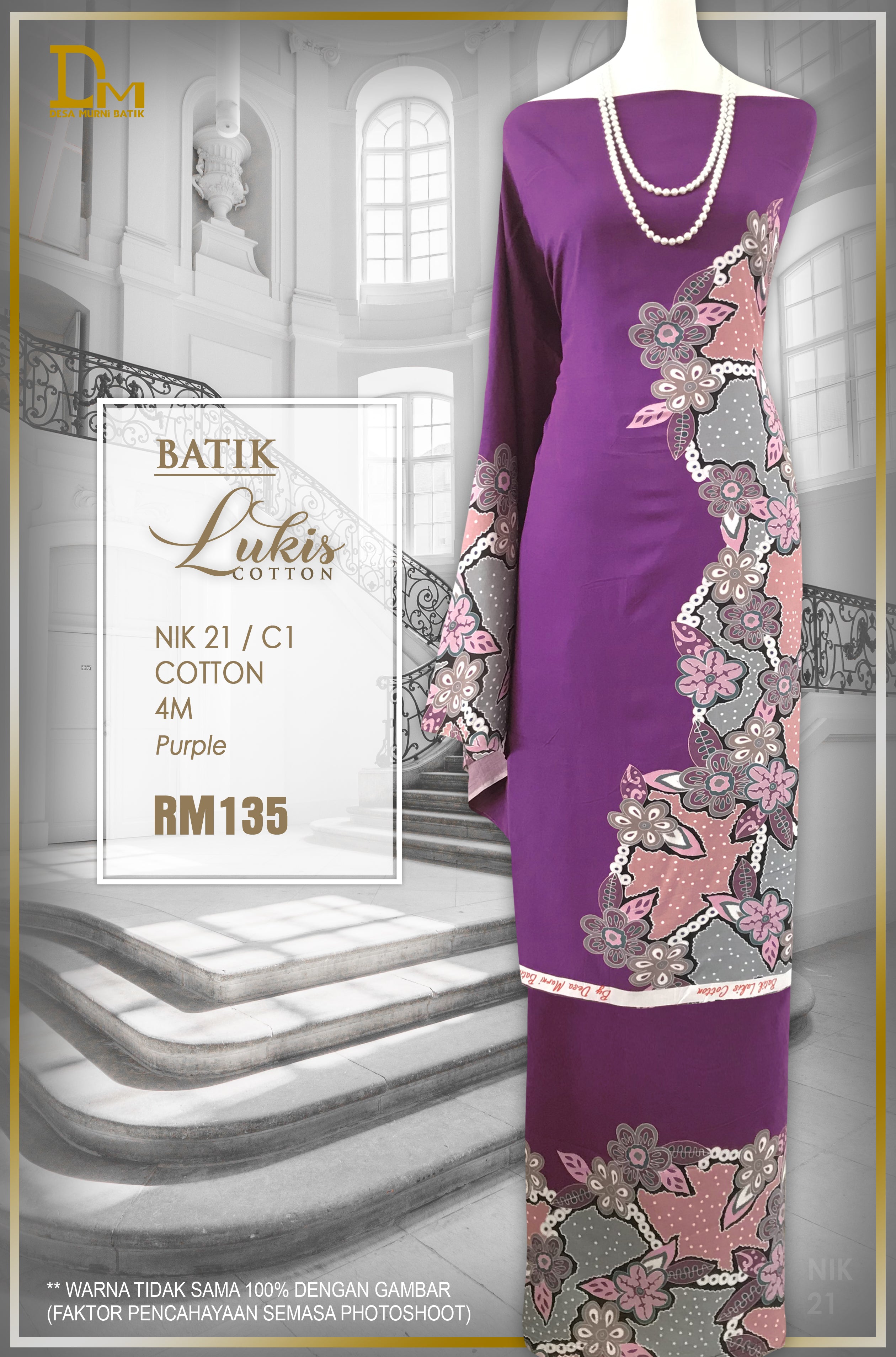 BATIK LUKIS MODEN COTTON NIK 21