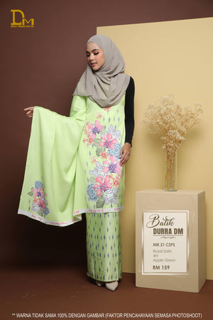 BATIK DURRA NIK 21 ROYAL SATIN APPLE GREEN