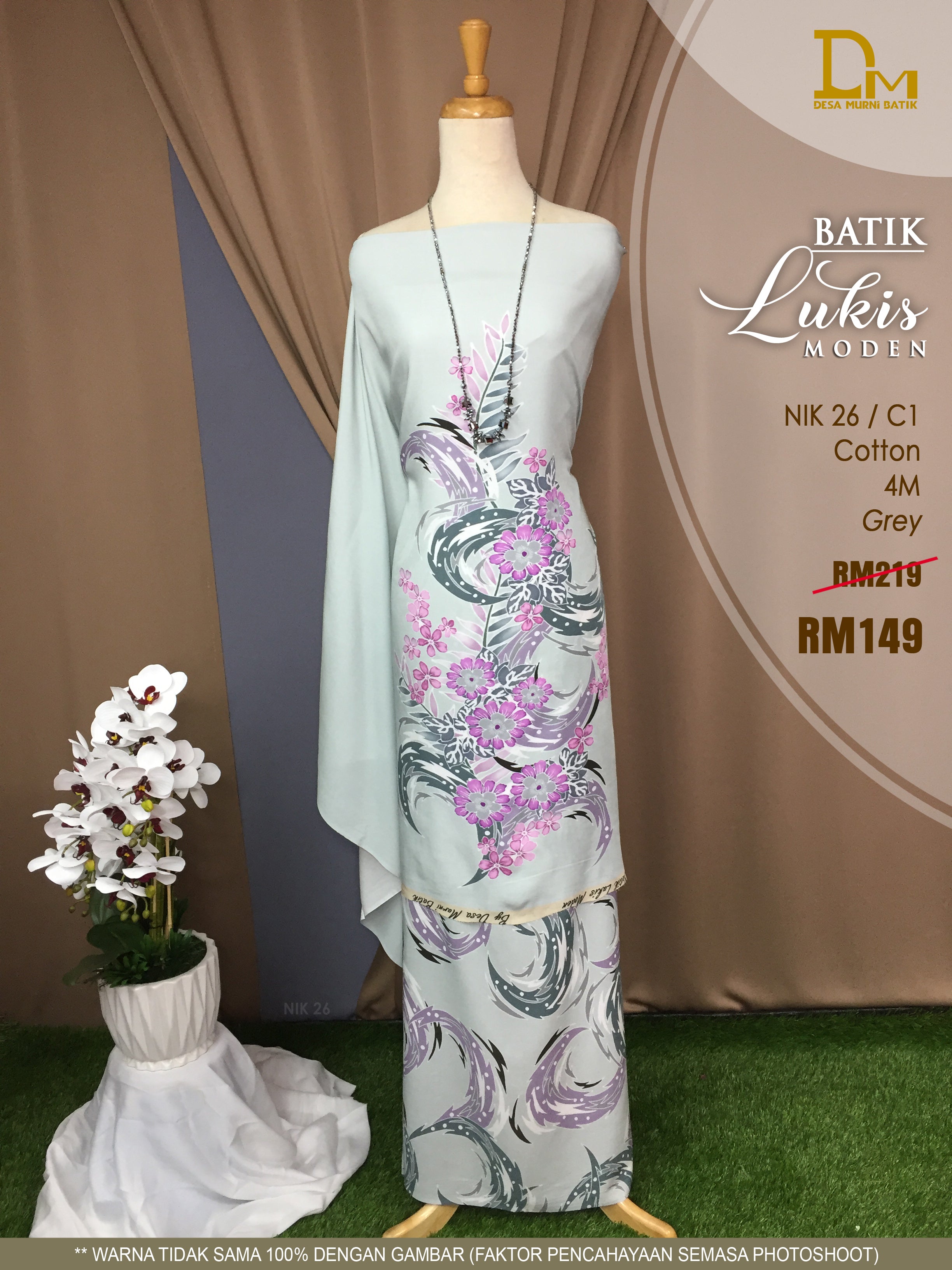 BATIK LUKIS MODEN COTTON NIK 26