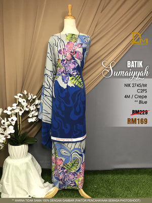 BATIK SUMAIYYAH NIK 2745 CREPE BLUE