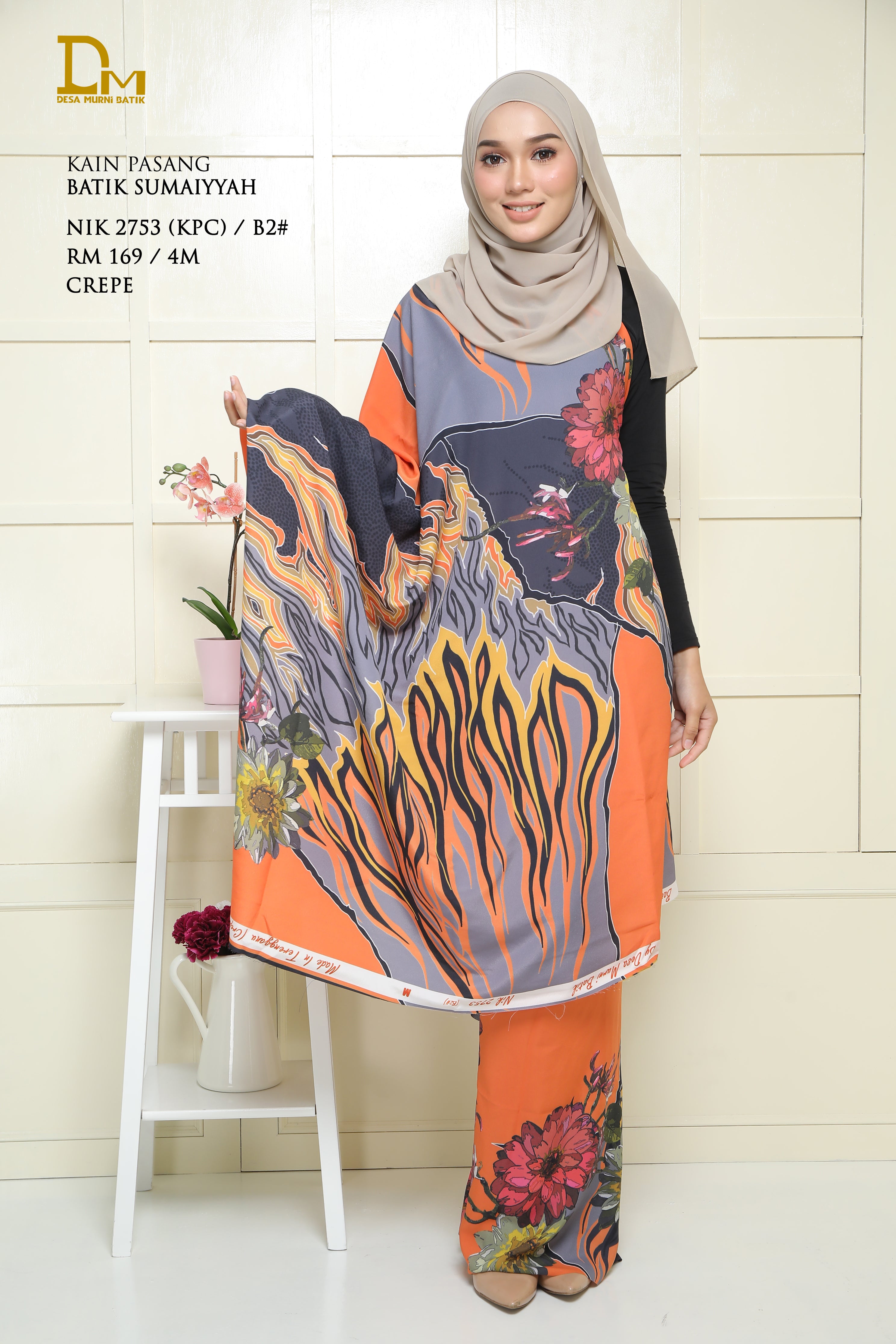 BATIK SUMAIYYAH NIK 2753 CREPE
