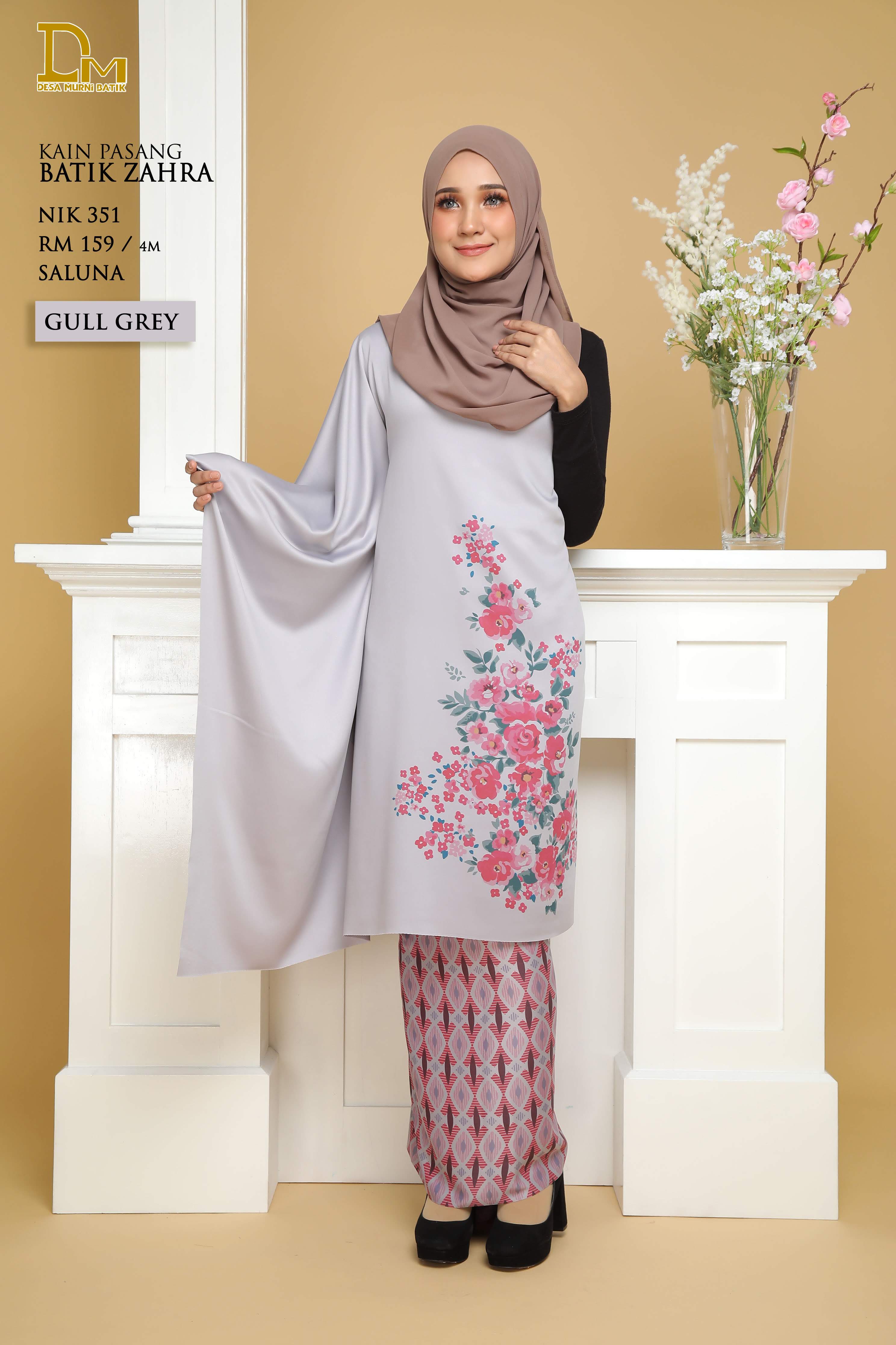 BATIK ZAHRA NIK 351 SALUNA GULL GREY
