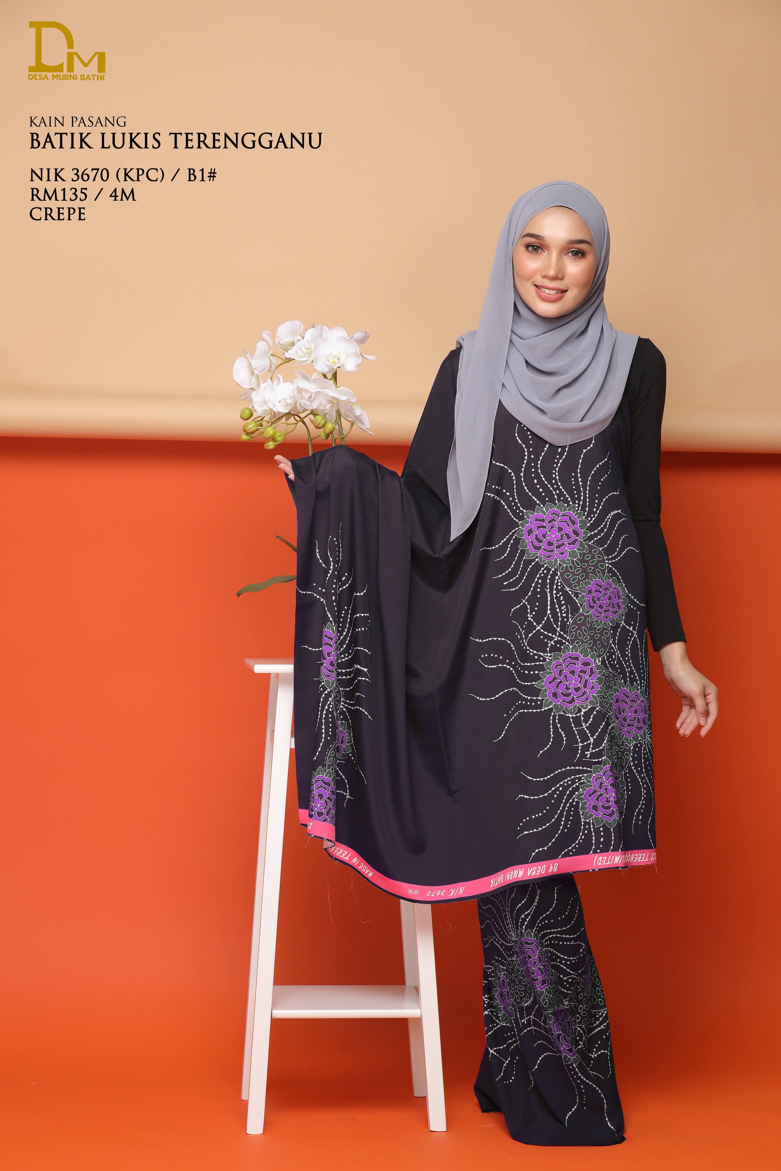 BATIK LUKIS TERENGGANU CREPE NIK 3670