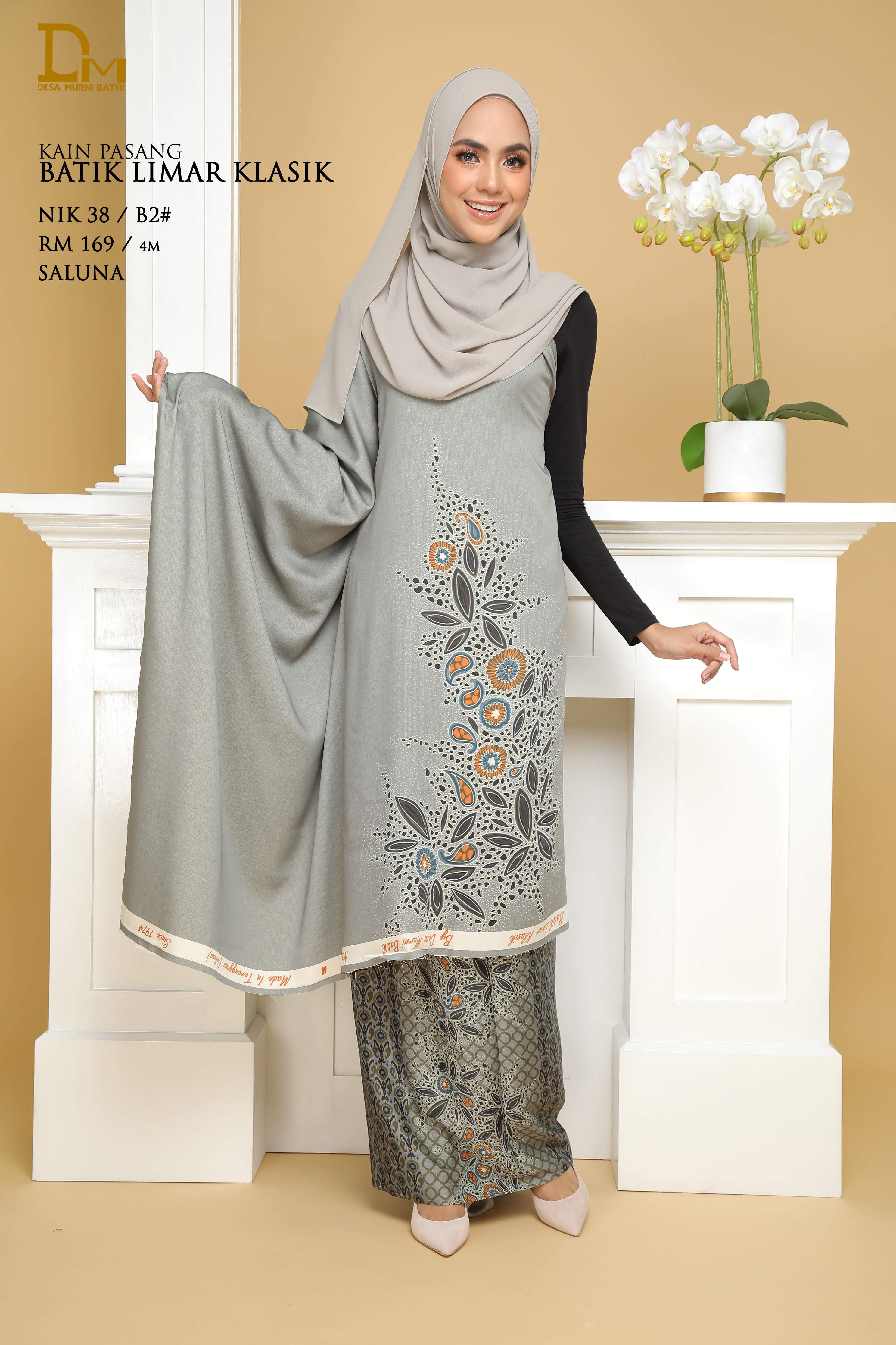 BATIK LIMAR KLASIK SALUNA NIK 38