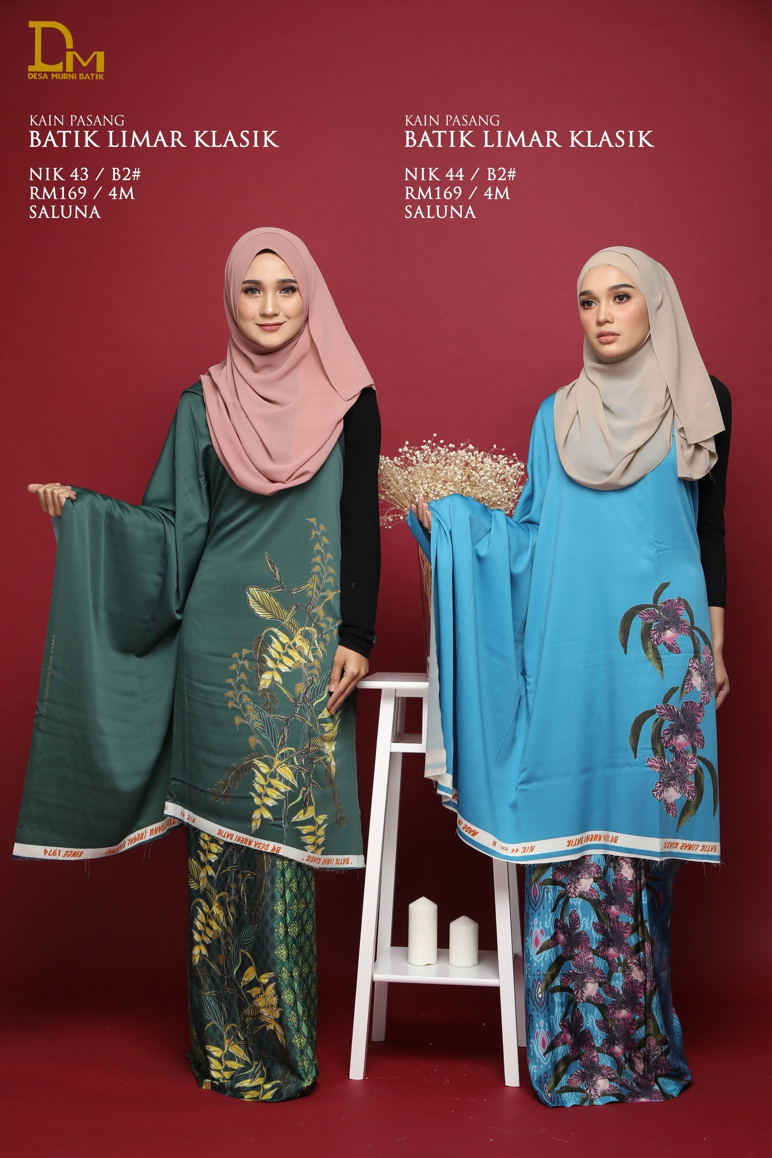 BATIK LIMAR KLASIK SALUNA NIK 43