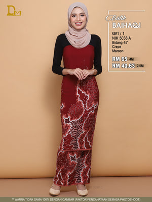 BAIHAQI G 1-1 MAROON
