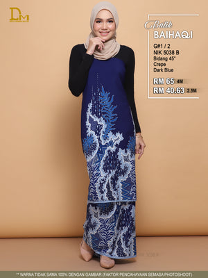 BAIHAQI G 1-2 BIRU GELAP