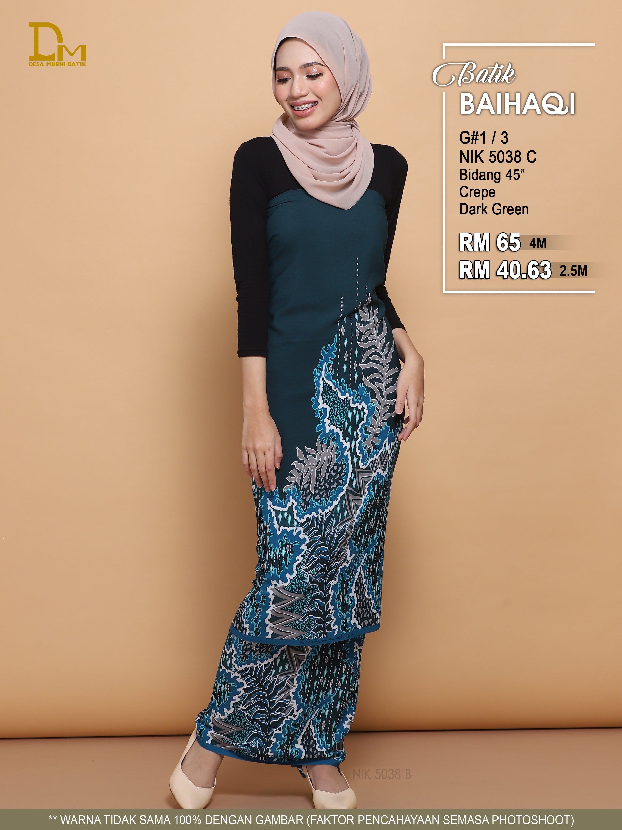 BAIHAQI G 1-3 HIJAU GELAP