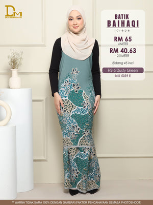 BAIHAQI H 2-5 DUSTY GREEN