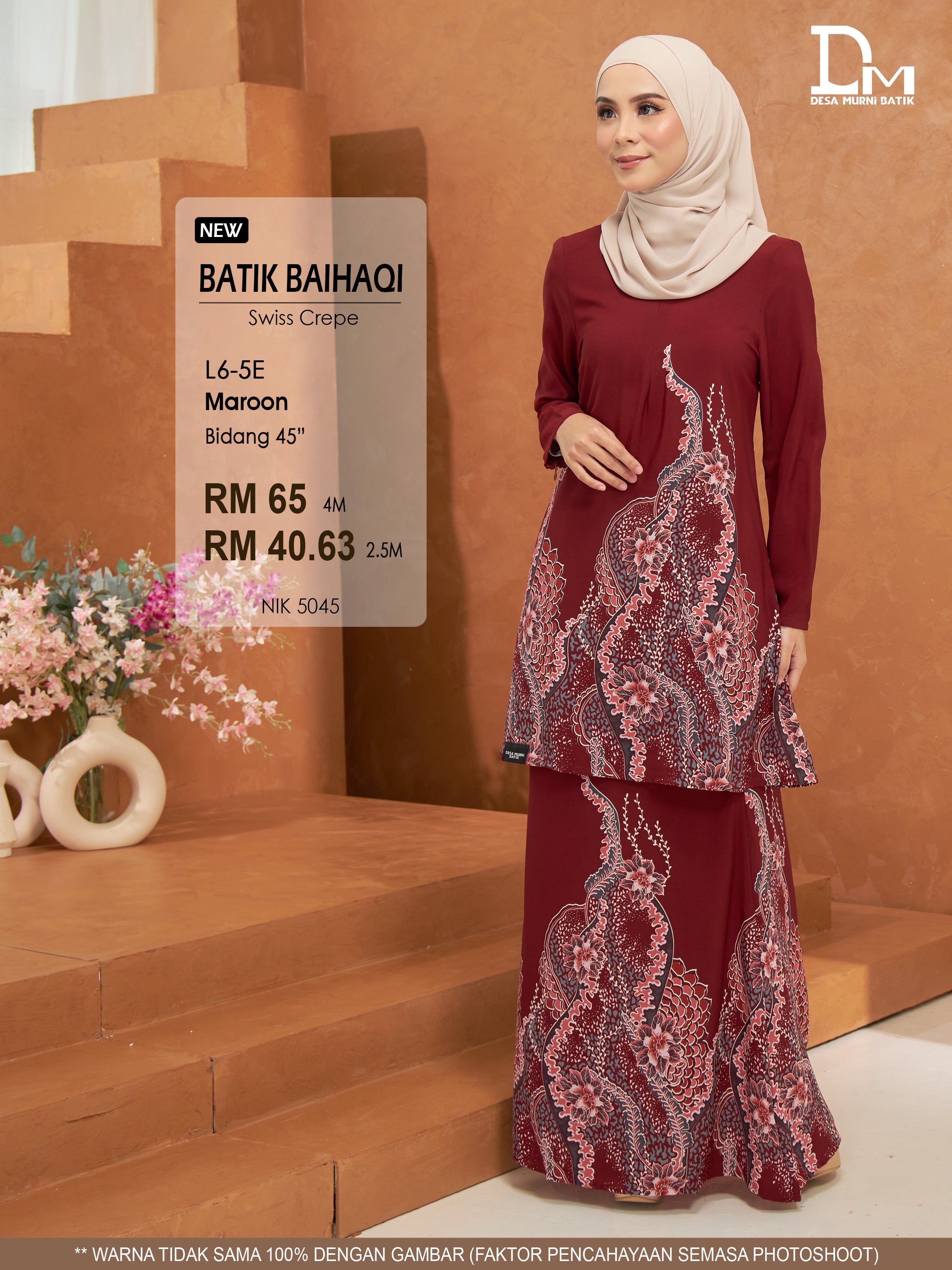 BAIHAQI L 6-5 MAROON