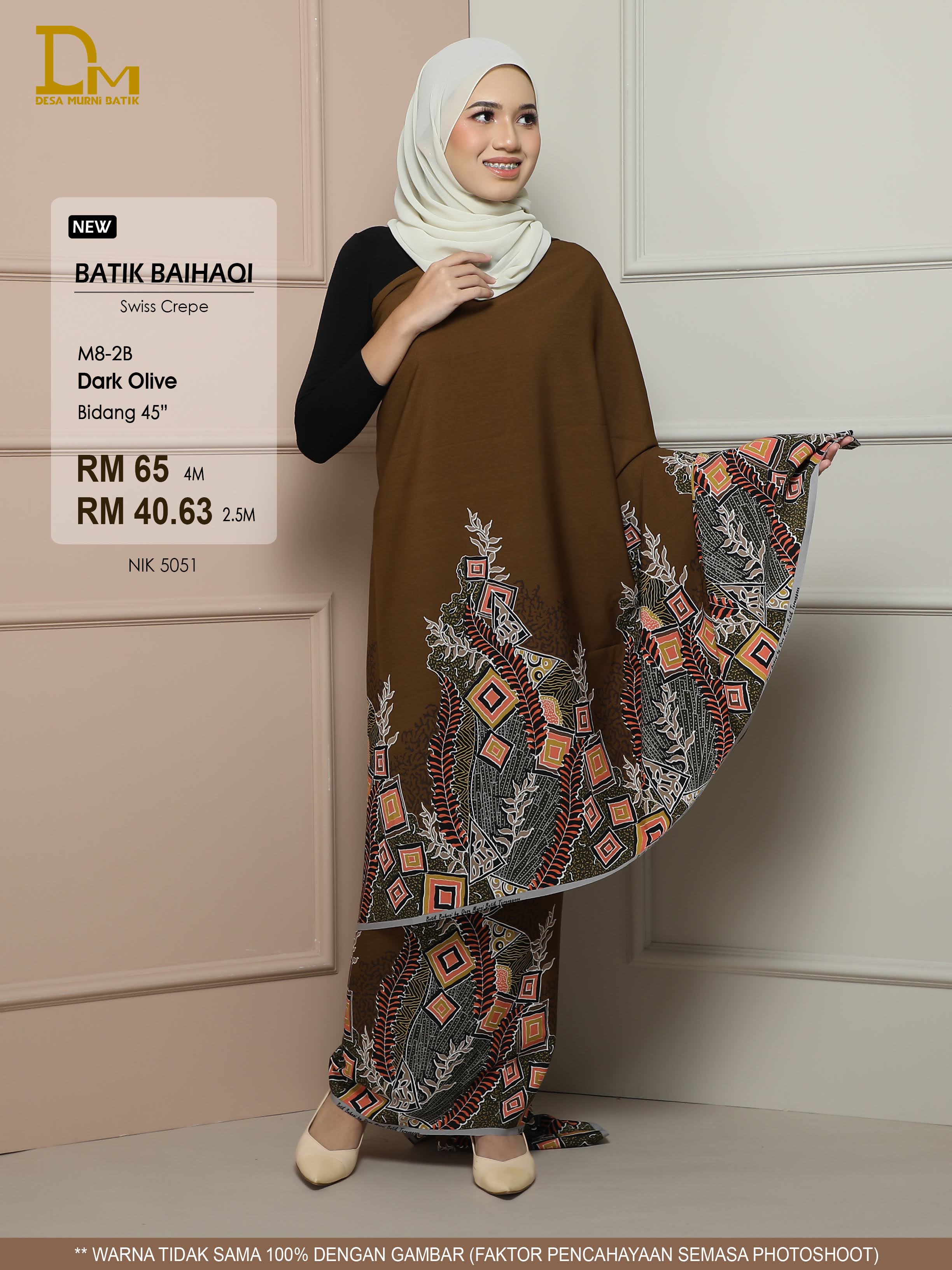 BAIHAQI M 8-2 DARK OLIVE