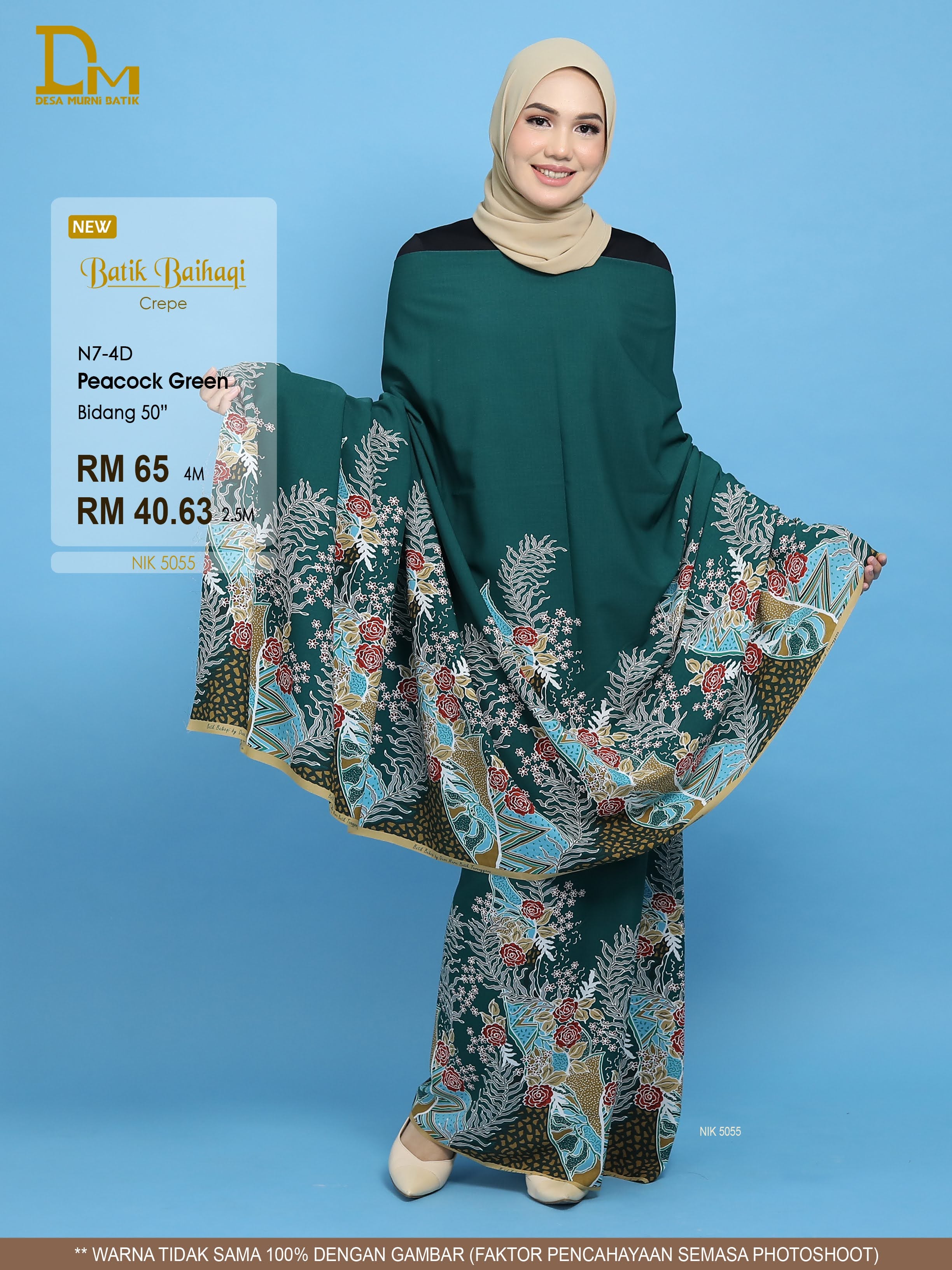 BAIHAQI N 7-4 PEACOCK GREEN