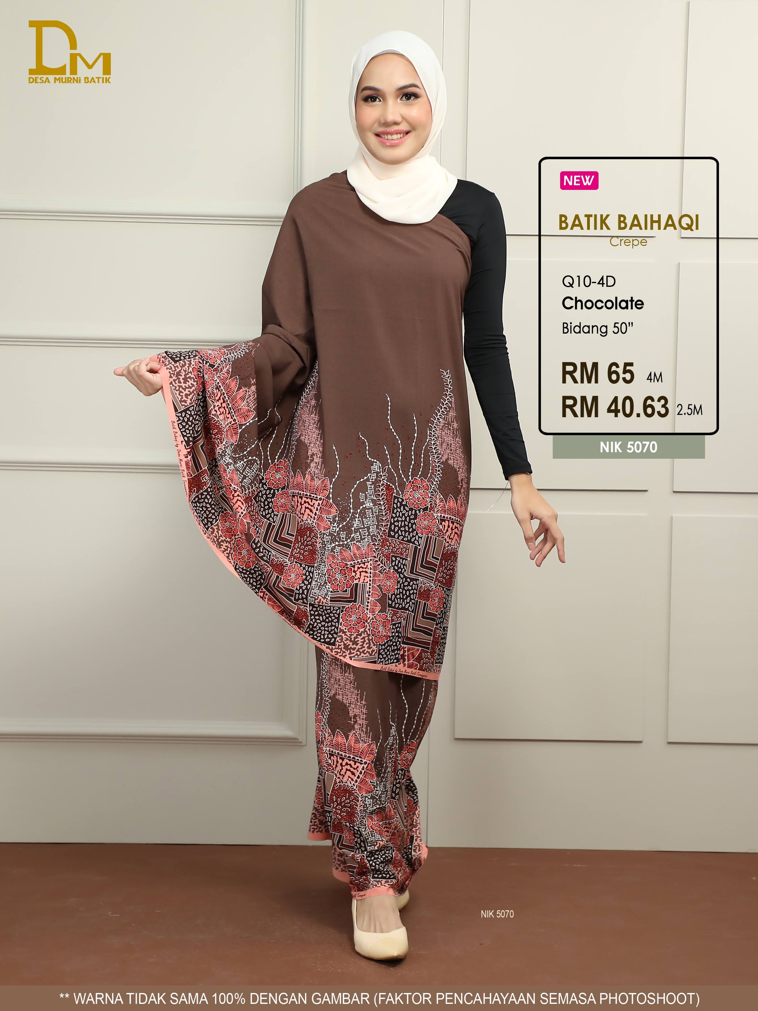 BAIHAQI Q 10-4 ( NIK 5070 ) COKLAT