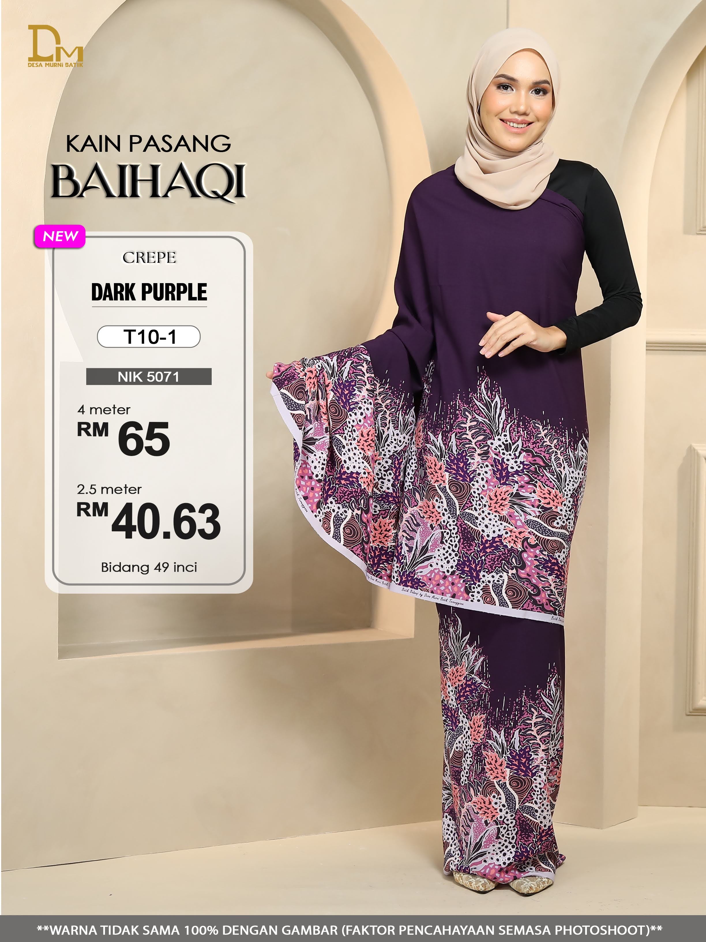 BAIHAQI T 10-1 UNGU GELAP