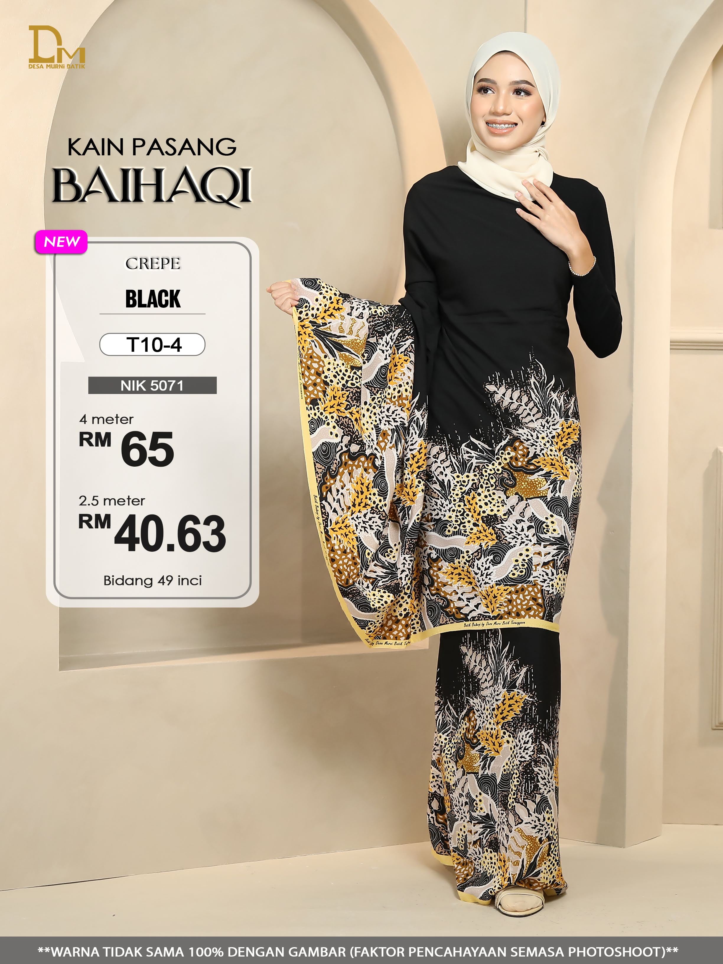 BAIHAQI T 10-4 HITAM