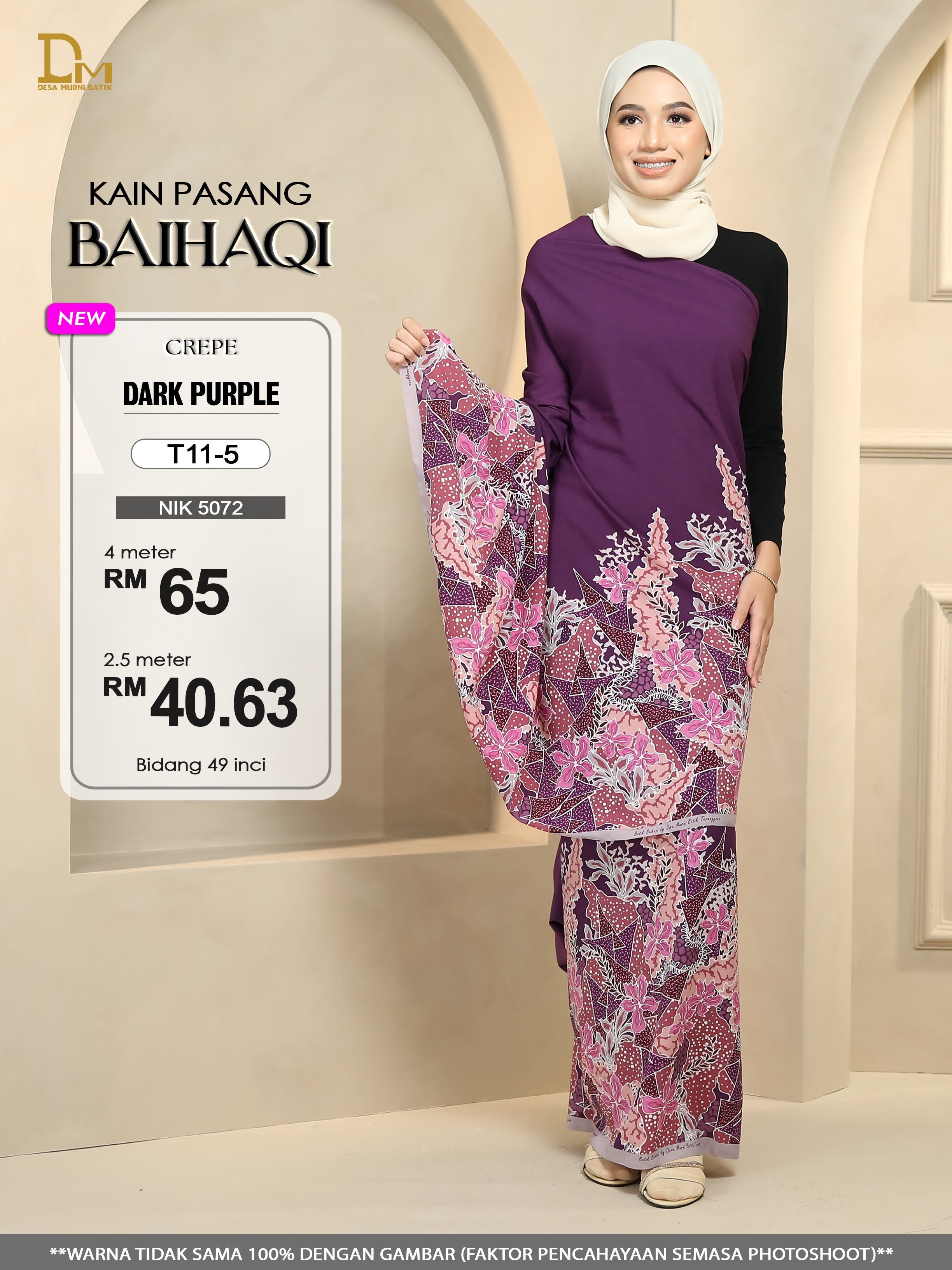 BAIHAQI T 11-5 UNGU GELAP