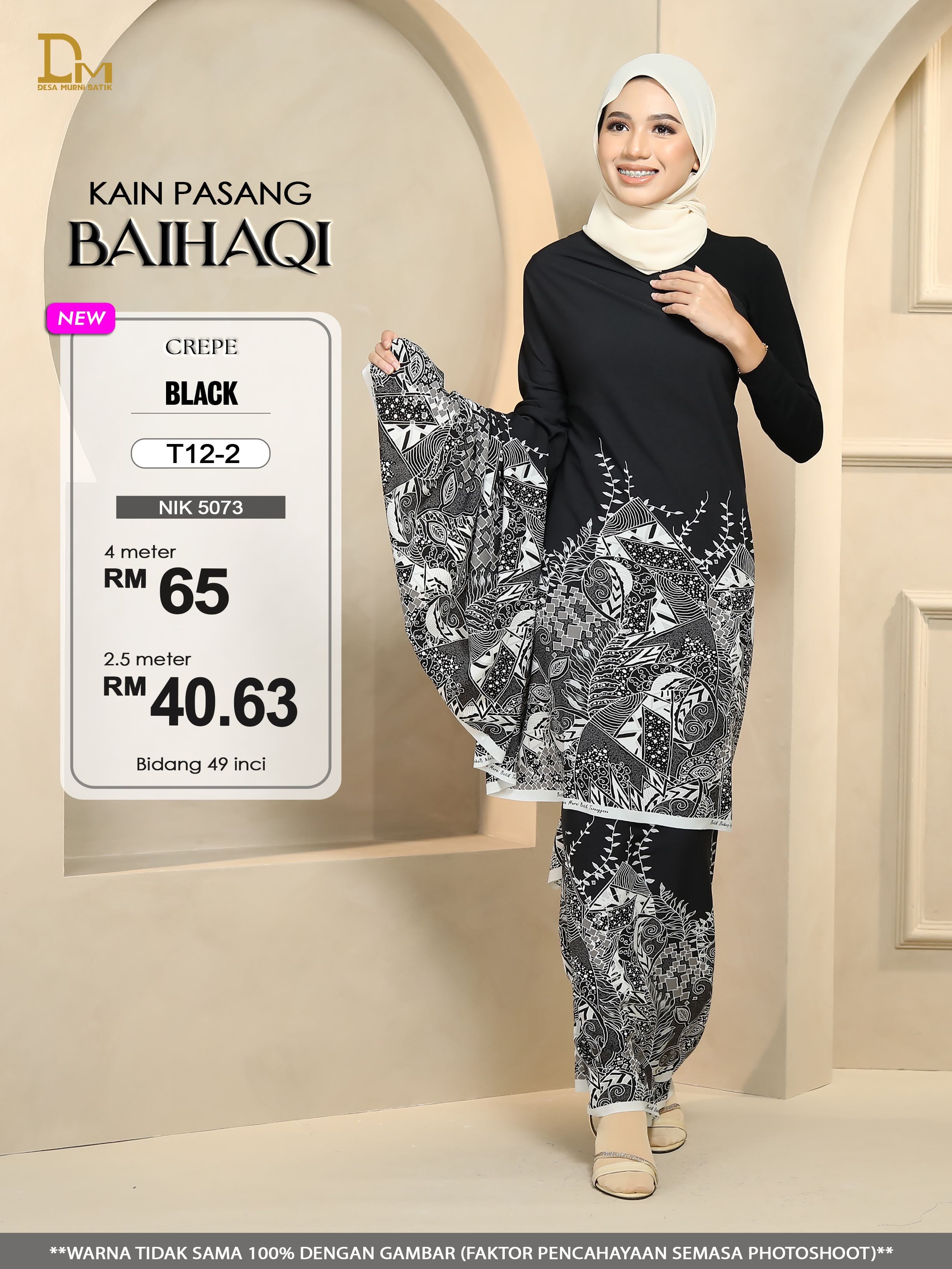 BAIHAQI T 12-2 HITAM