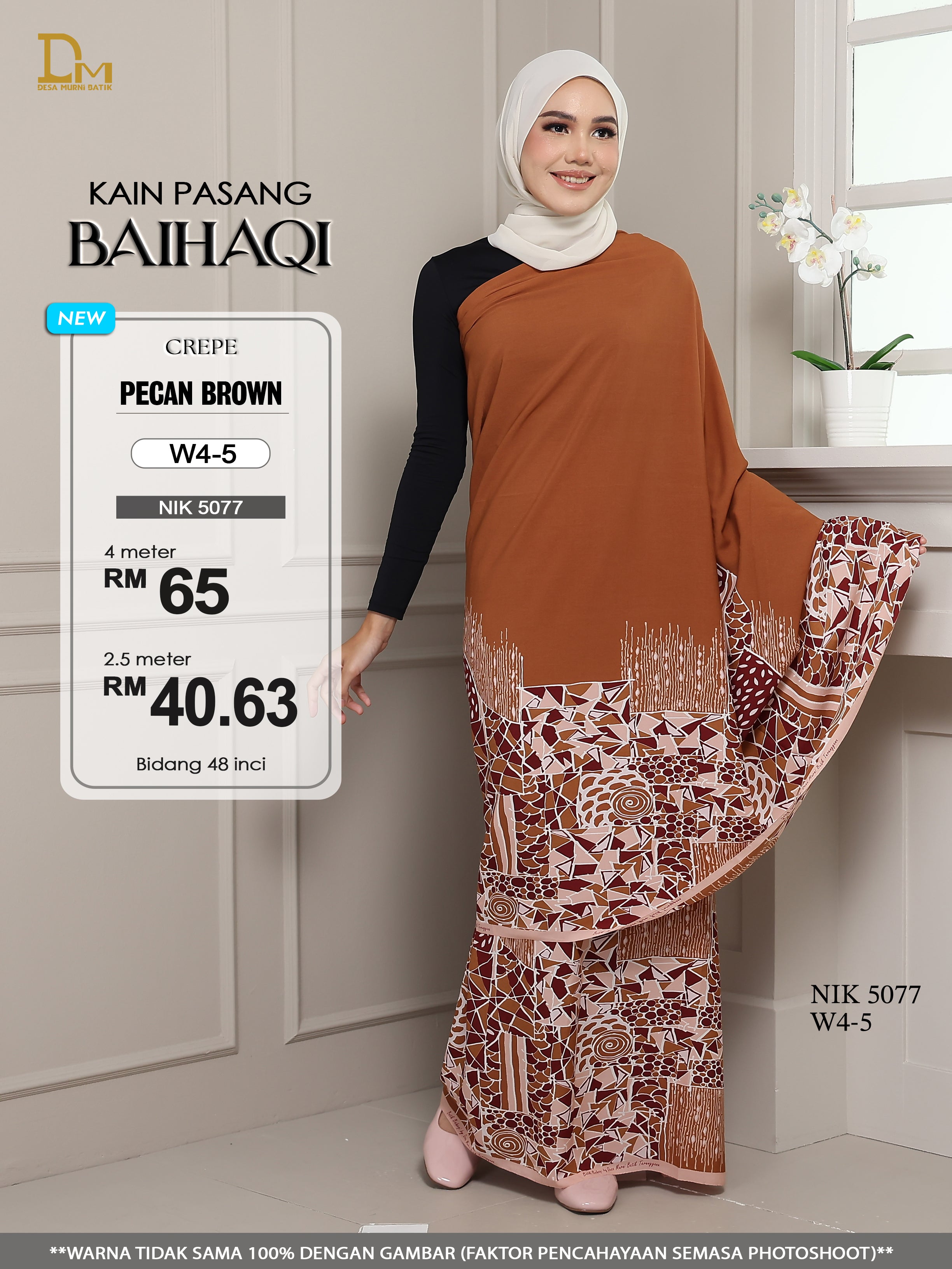 BAIHAQI W 4-5 PECAN BROWN