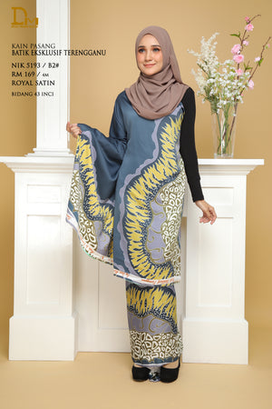 BATIK EKSKLUSIF TERENGGANU ROYAL SATIN NIK 5193