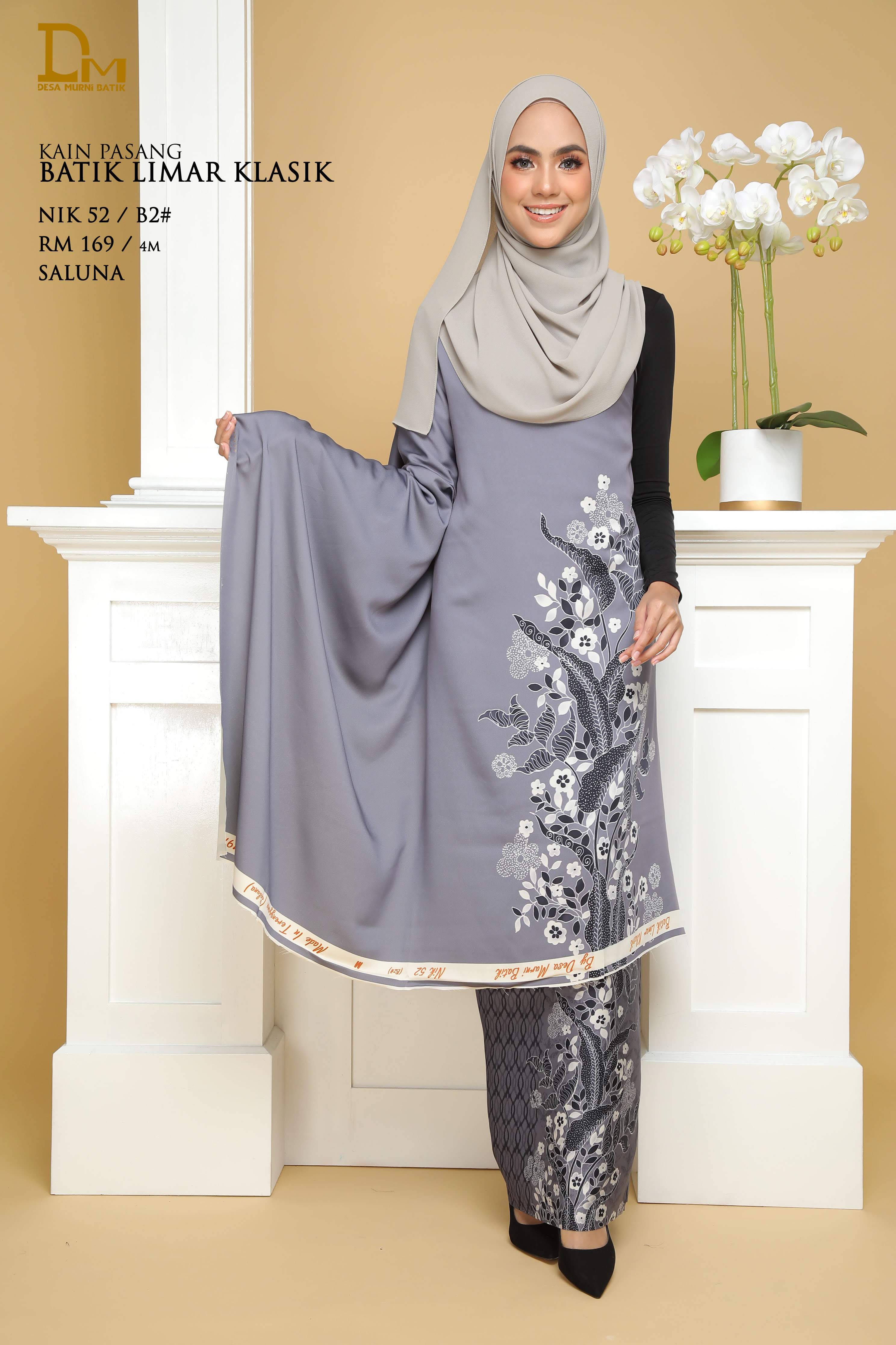 BATIK LIMAR KLASIK SALUNA NIK 52