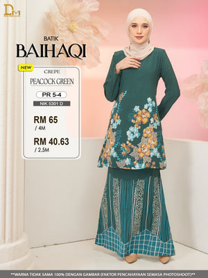 BAIHAQI R 5-4 PEACOCK GREEN