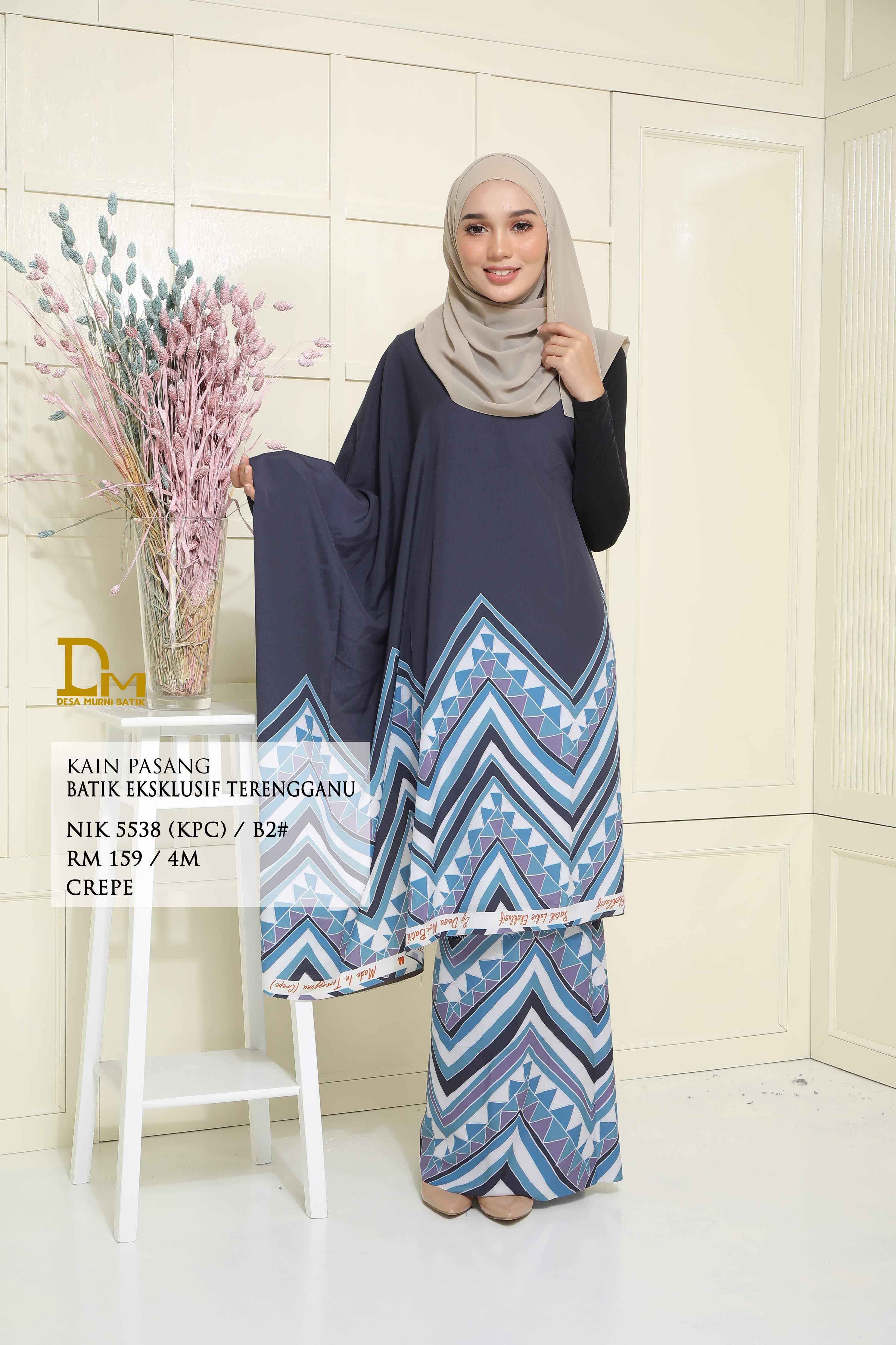 BATIK EKSKLUSIF TERENGGANU CREPE NIK 5538 KPC