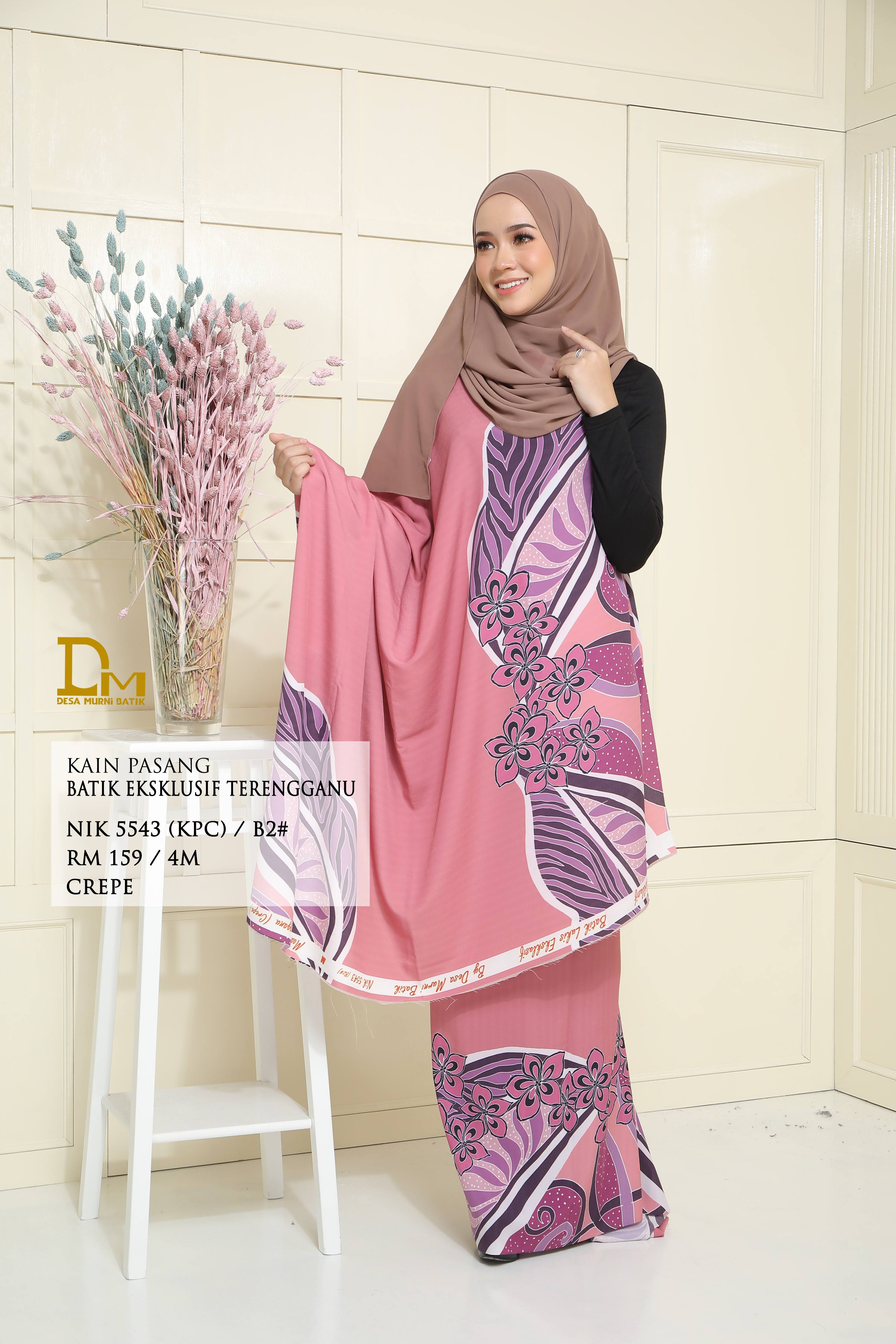 BATIK EKSKLUSIF TERENGGANU CREPE NIK 5543 KPC