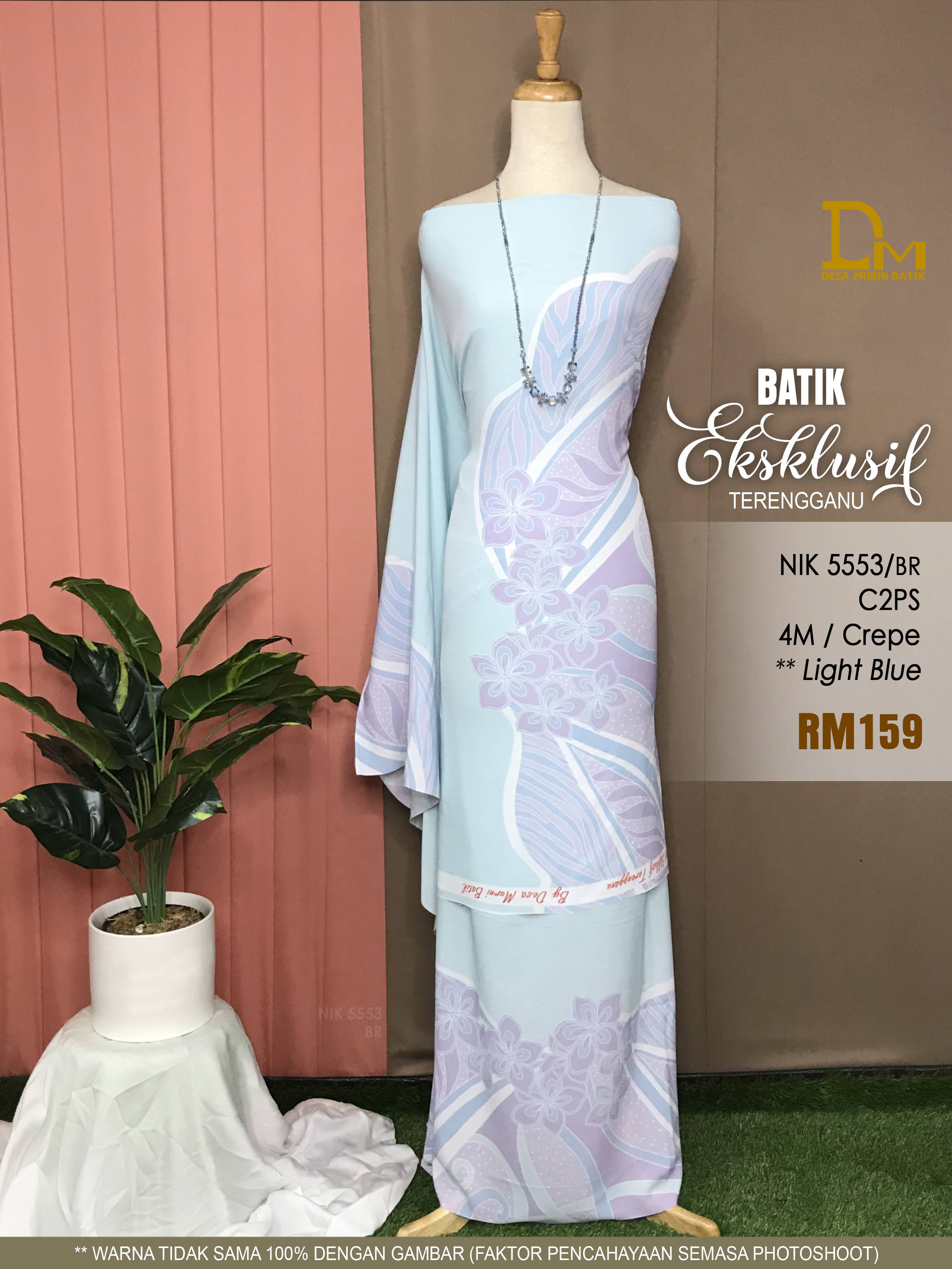 BATIK EKSKLUSIF TERENGGANU CREPE NIK 5553