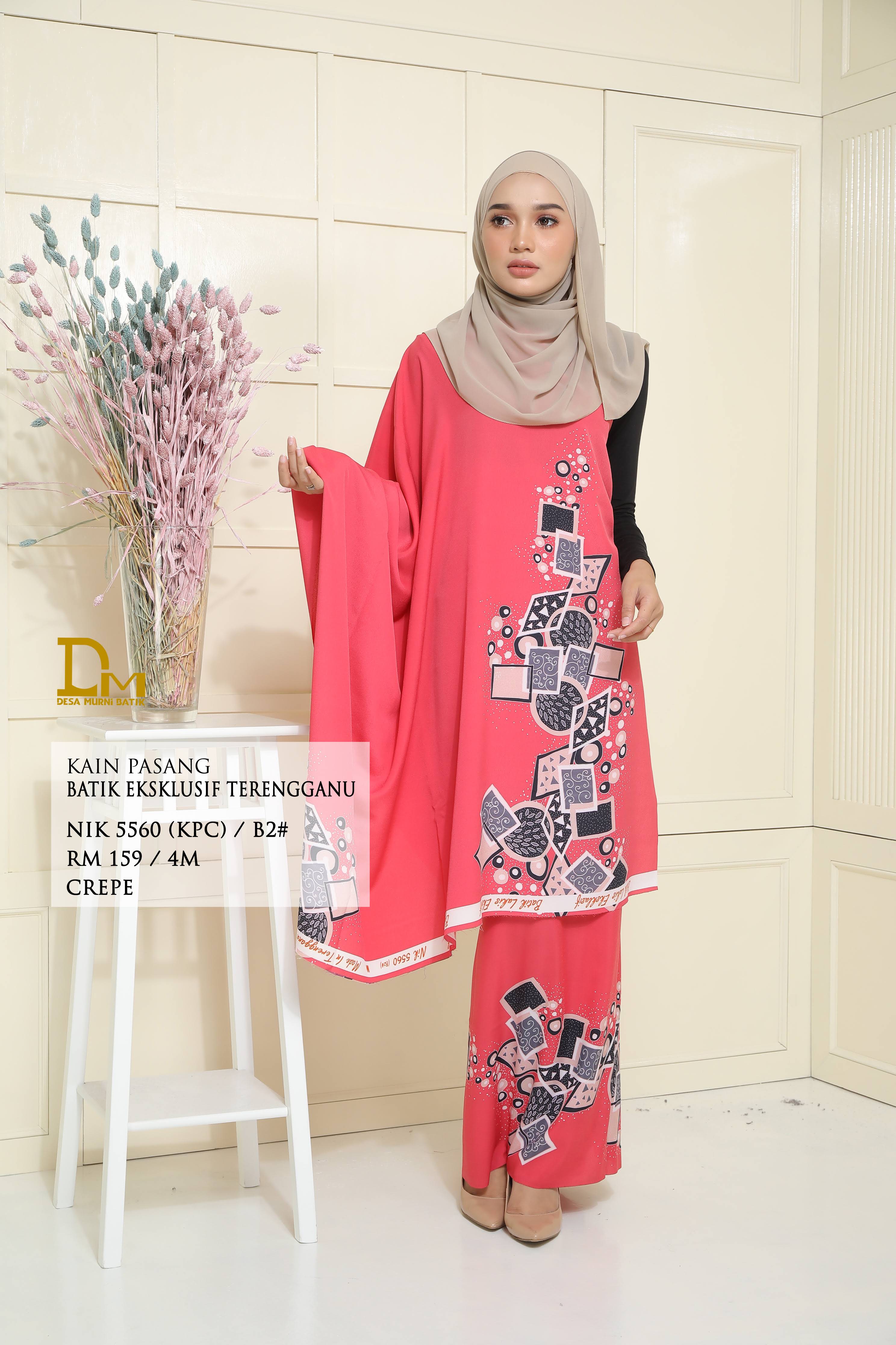 BATIK EKSKLUSIF TERENGGANU CREPE NIK 5560