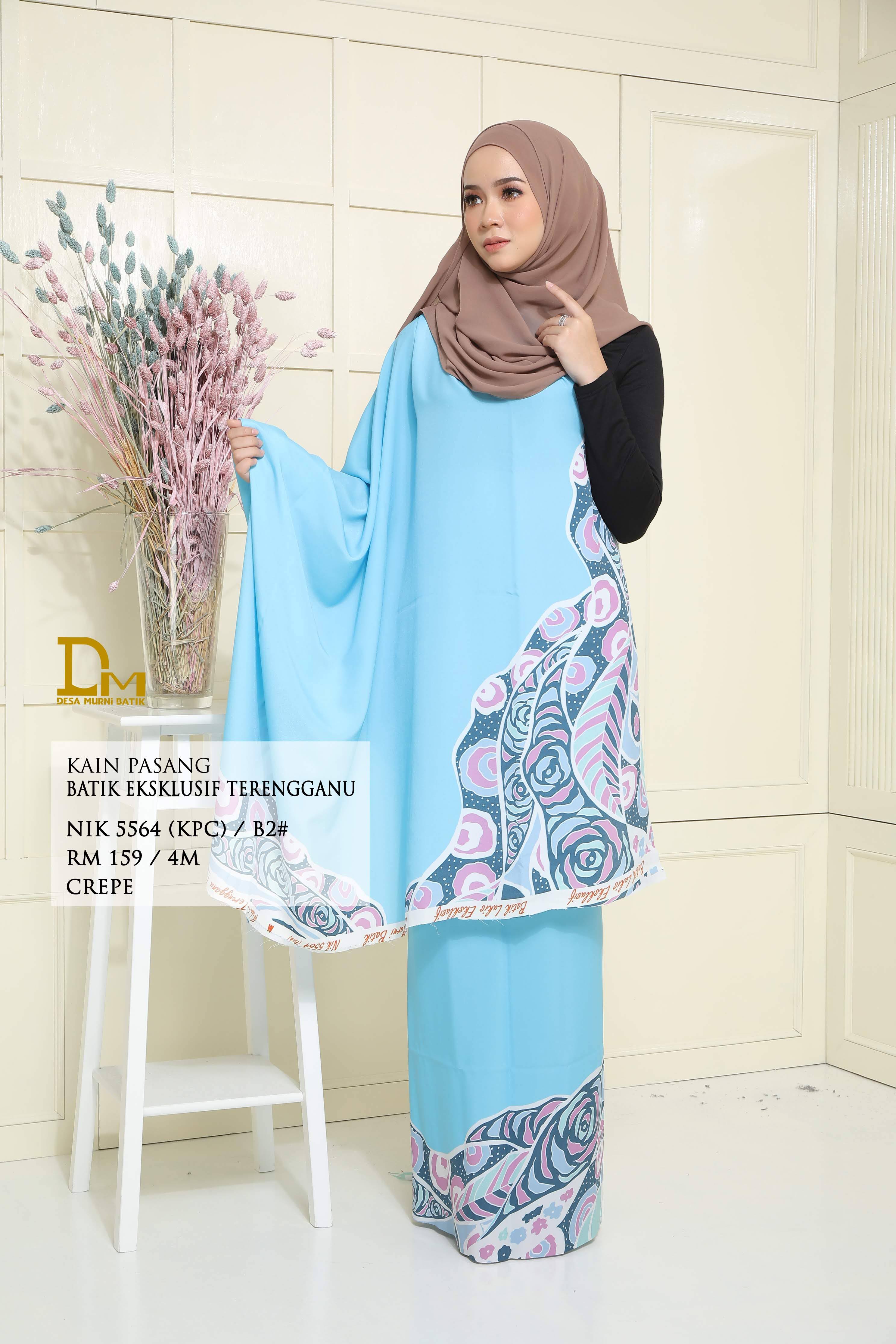 BATIK EKSKLUSIF TERENGGANU CREPE NIK 5564
