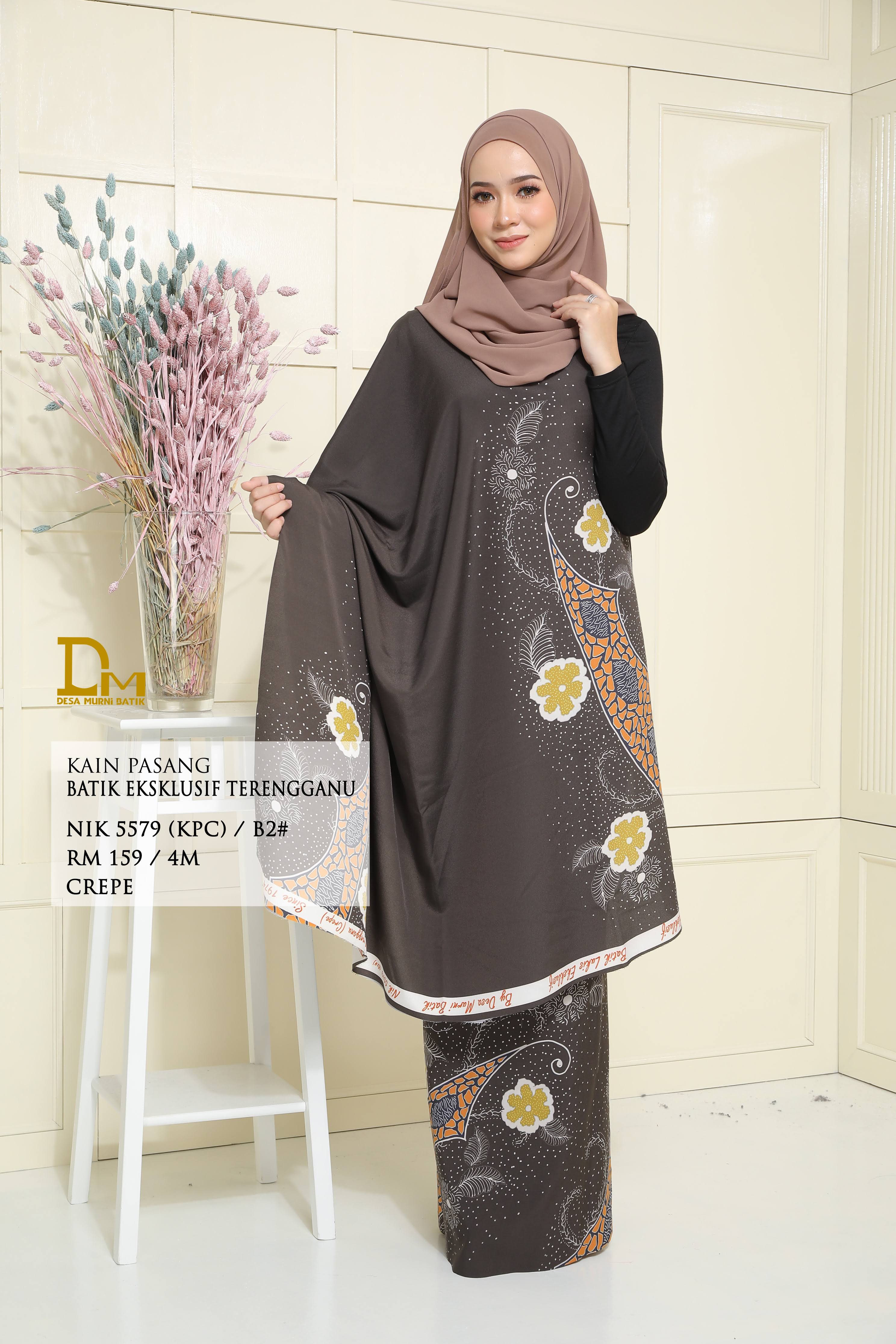 BATIK EKSKLUSIF TERENGGANU CREPE NIK 5579