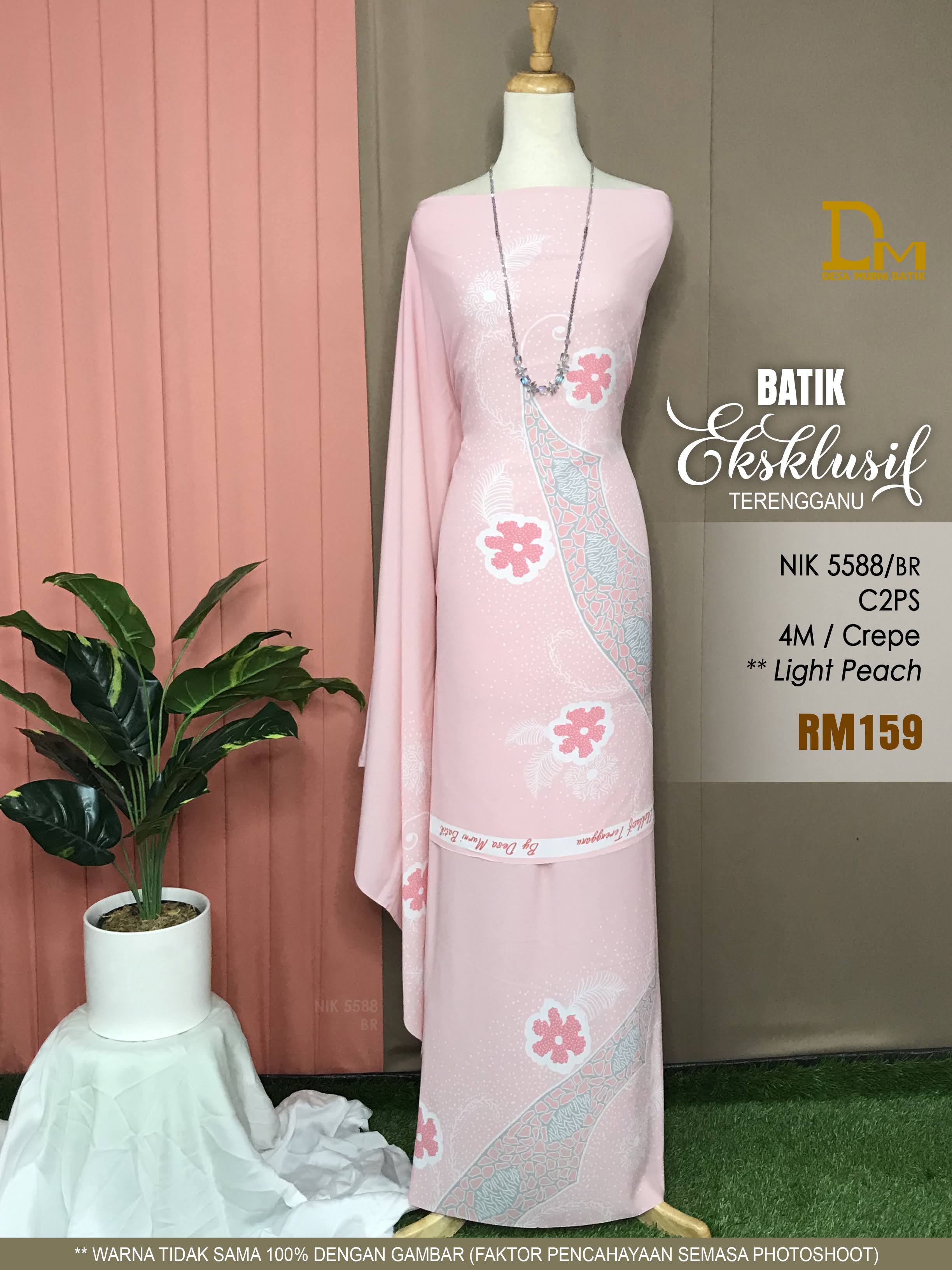 BATIK EKSKLUSIF TERENGGANU CREPE NIK 5588