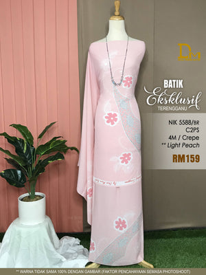 BATIK EKSKLUSIF TERENGGANU CREPE NIK 5588