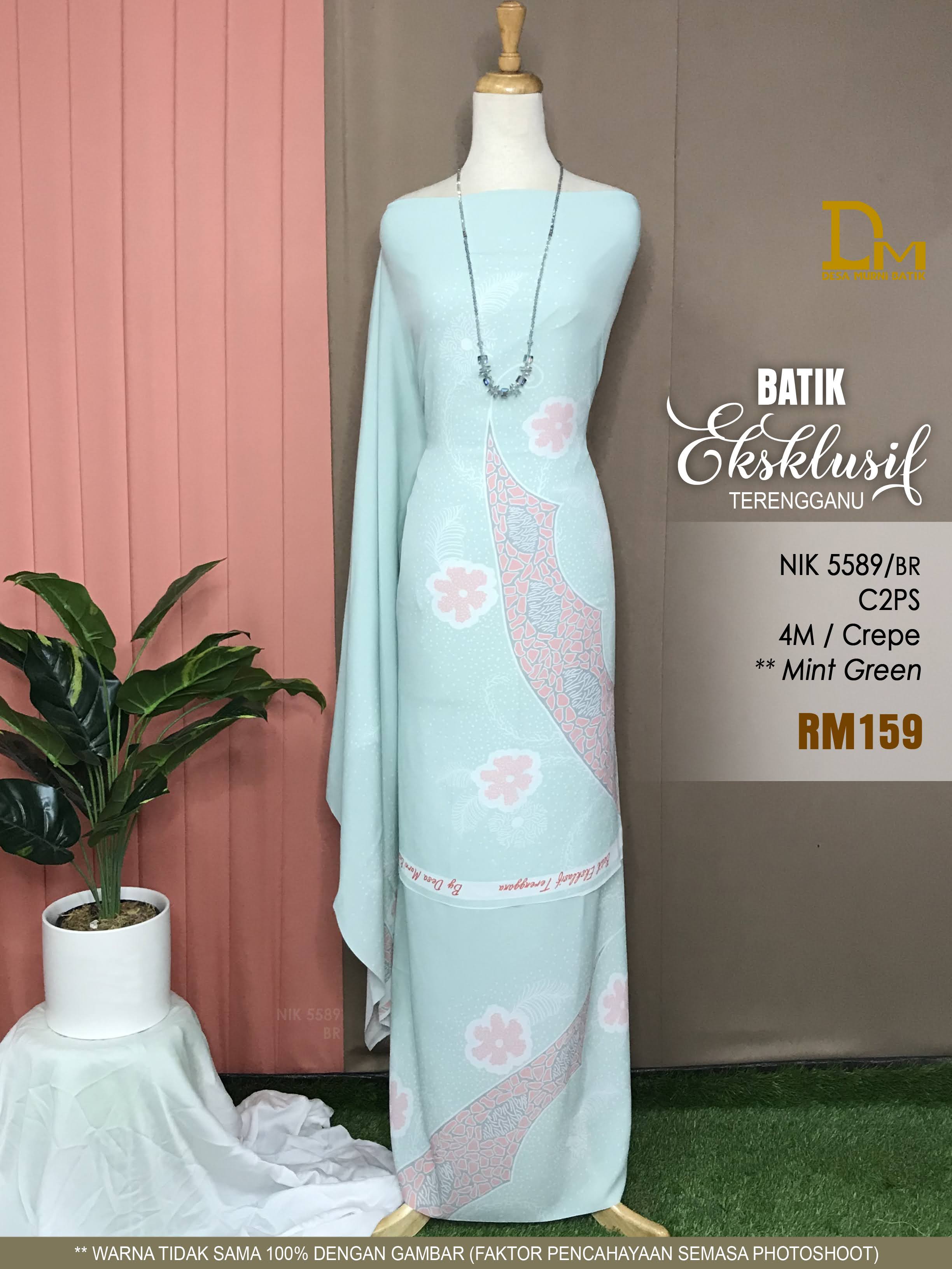 BATIK EKSKLUSIF TERENGGANU CREPE NIK 5589