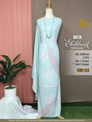 BATIK EKSKLUSIF TERENGGANU CREPE NIK 5589