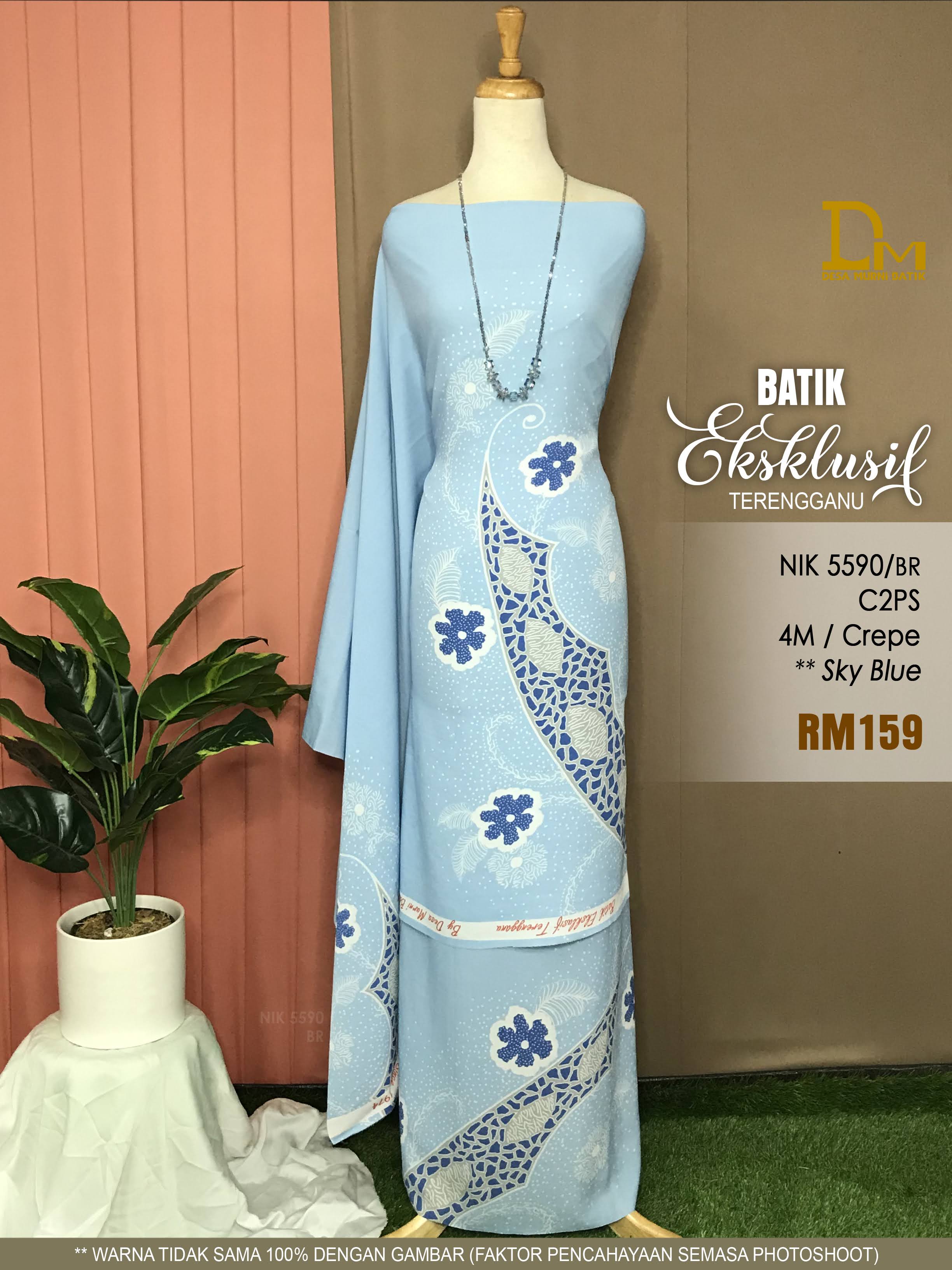 BATIK EKSKLUSIF TERENGGANU CREPE NIK 5590