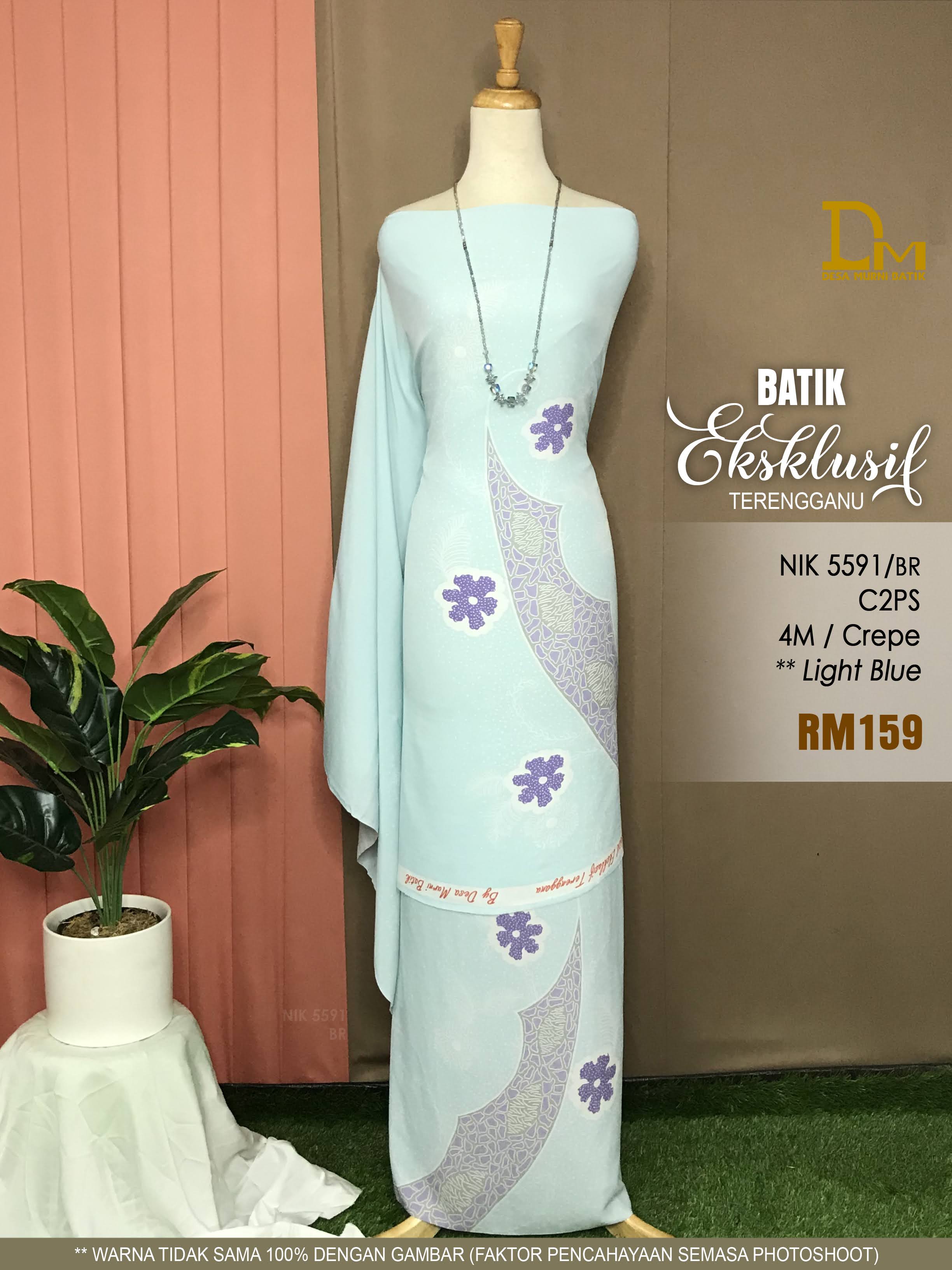 BATIK EKSKLUSIF TERENGGANU CREPE NIK 5591