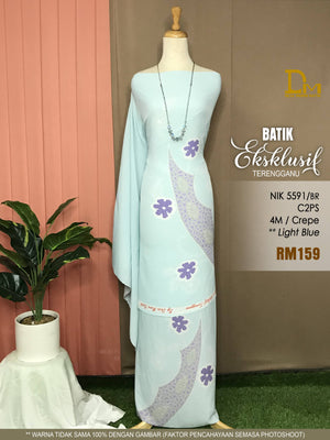 BATIK EKSKLUSIF TERENGGANU CREPE NIK 5591