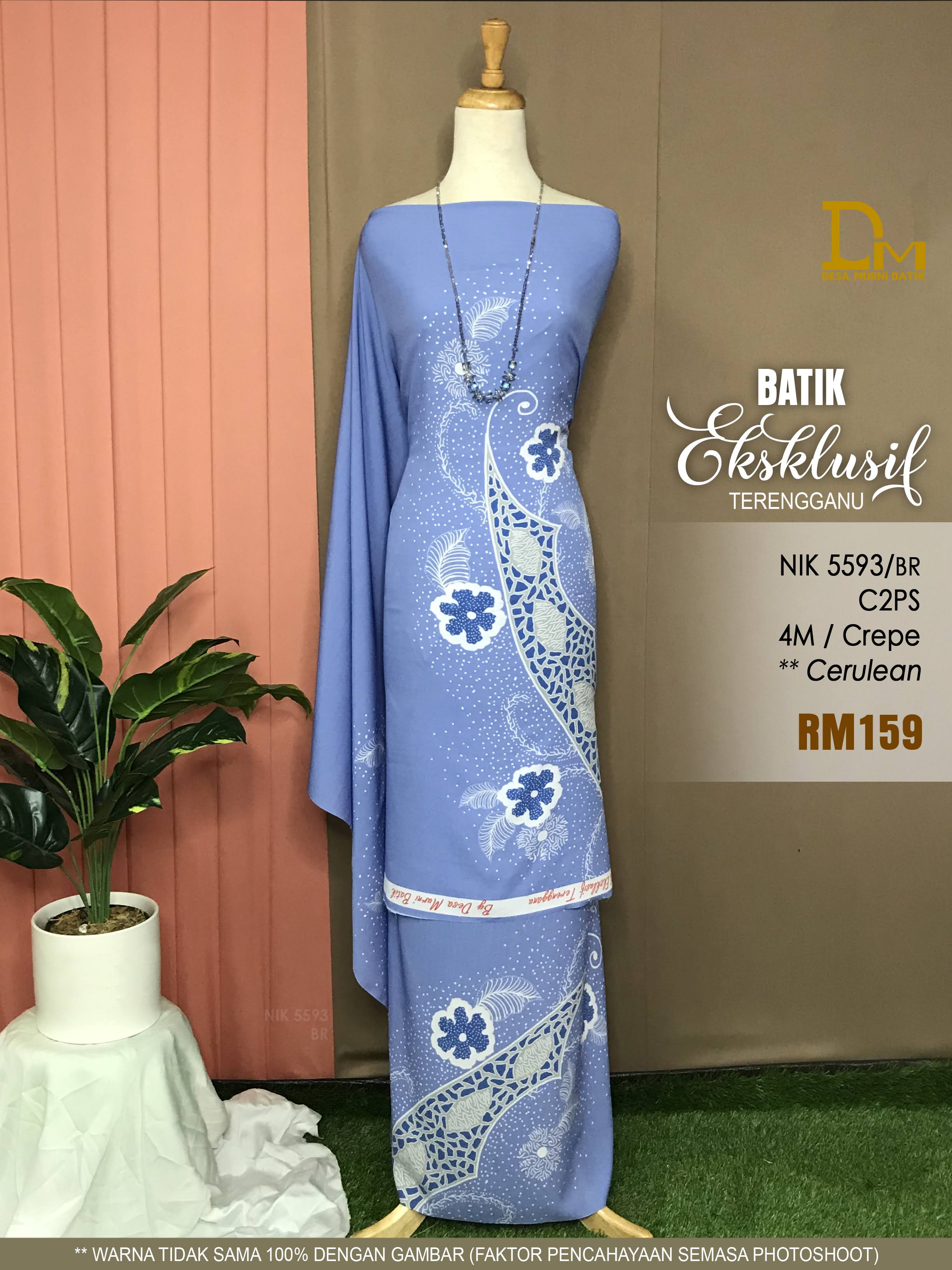 BATIK EKSKLUSIF TERENGGANU CREPE NIK 5593