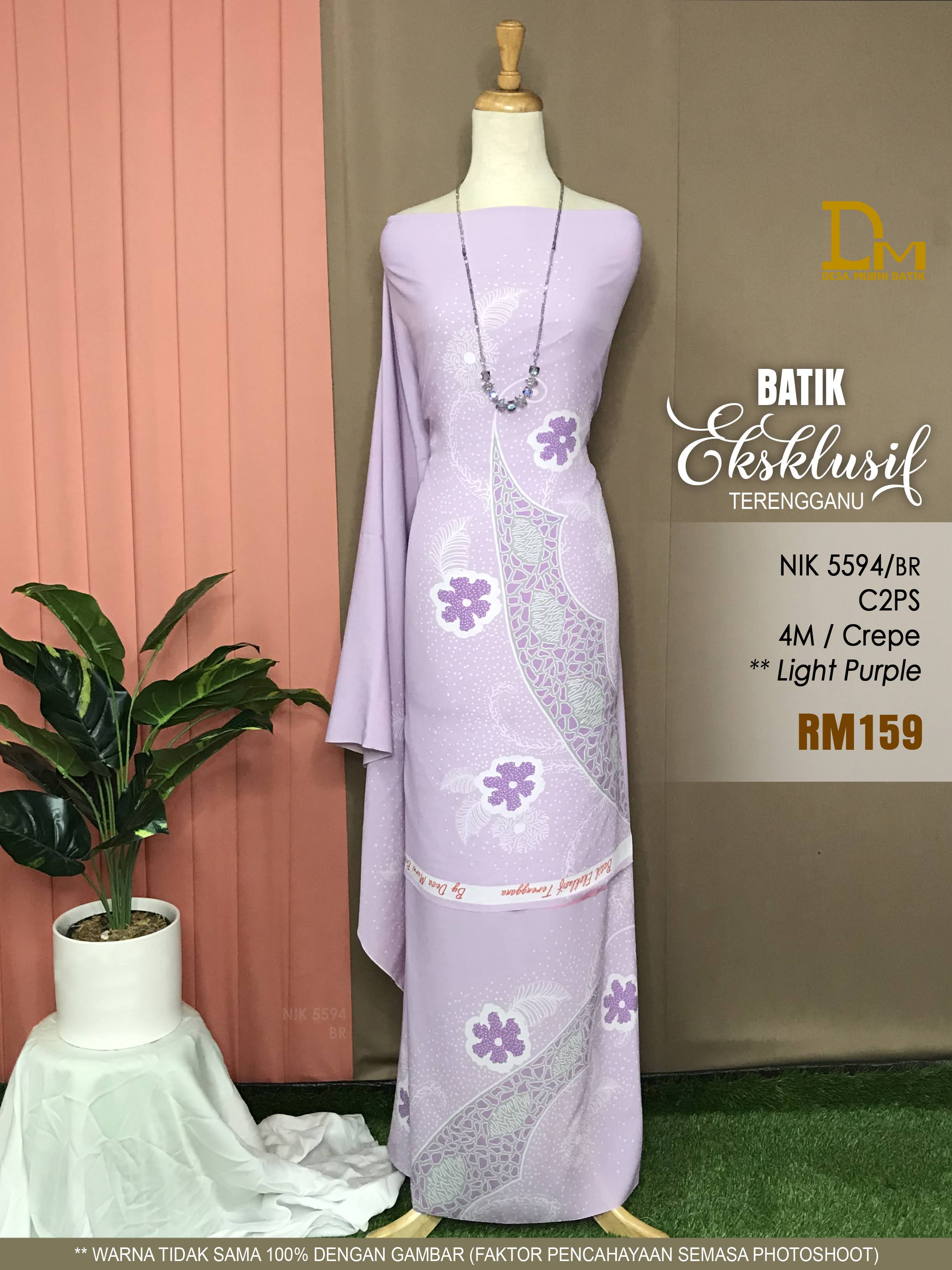 BATIK EKSKLUSIF TERENGGANU CREPE NIK 5594