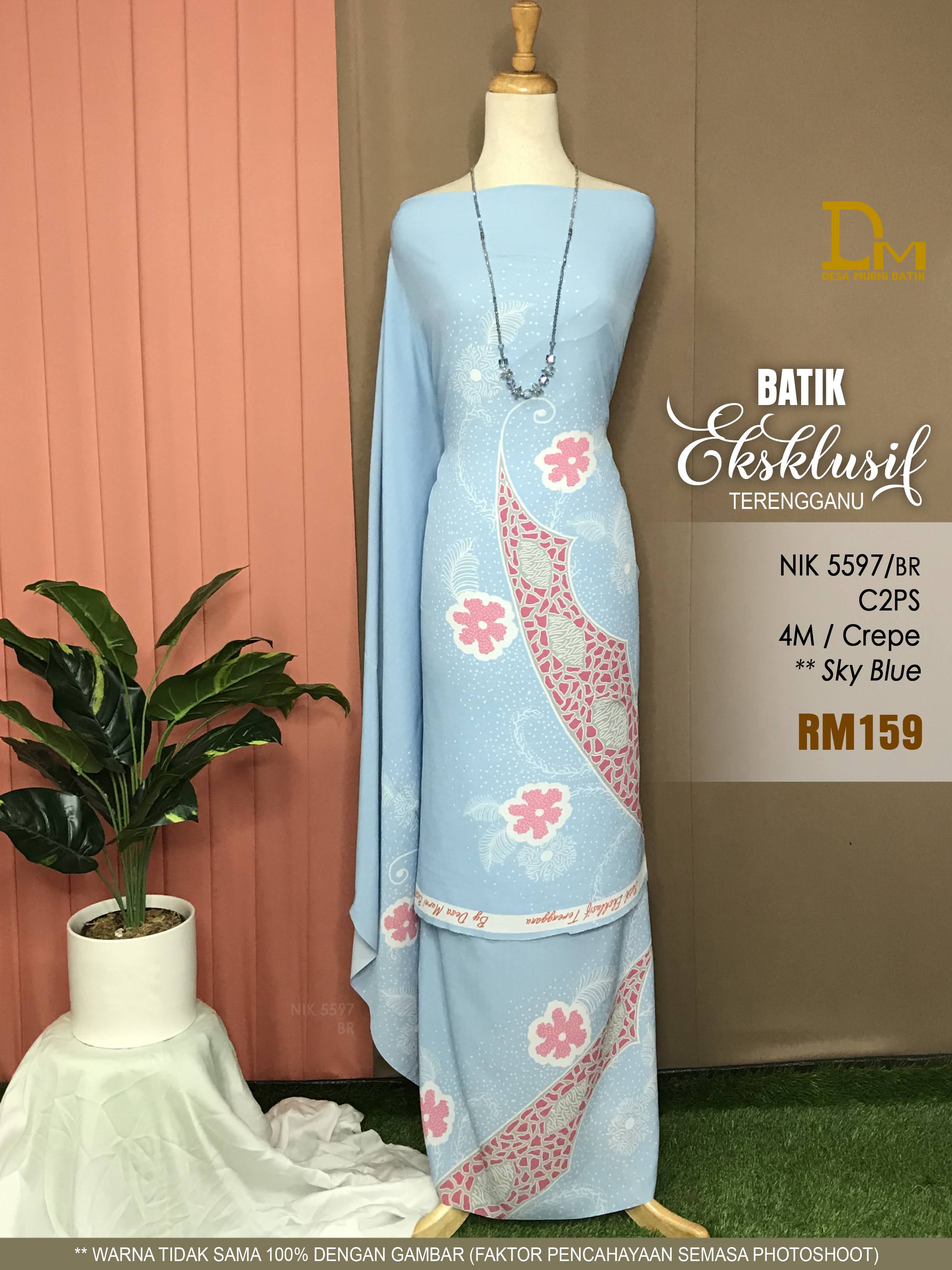 BATIK EKSKLUSIF TERENGGANU CREPE NIK 5597