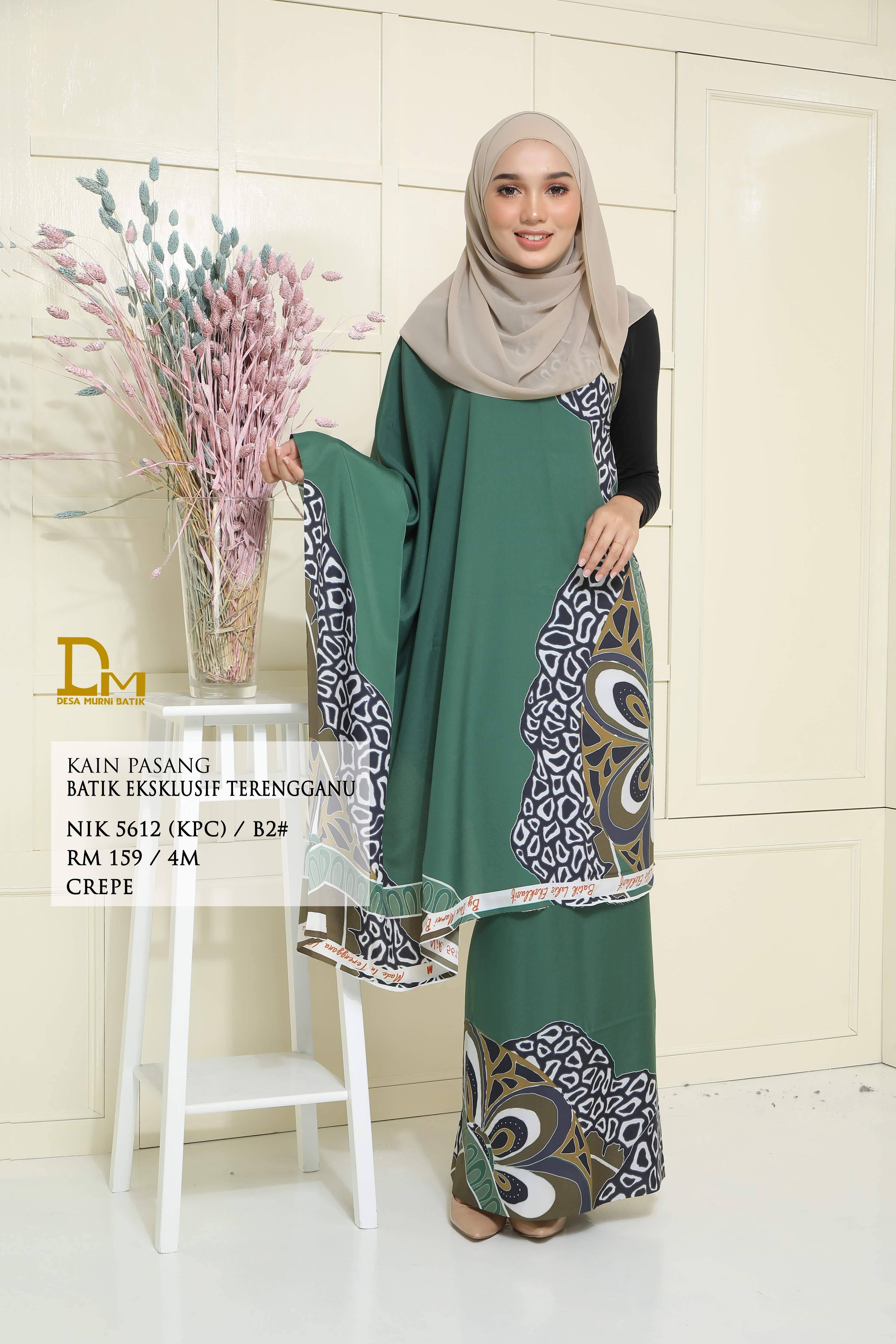 BATIK EKSKLUSIF TERENGGANU CREPE NIK 5612